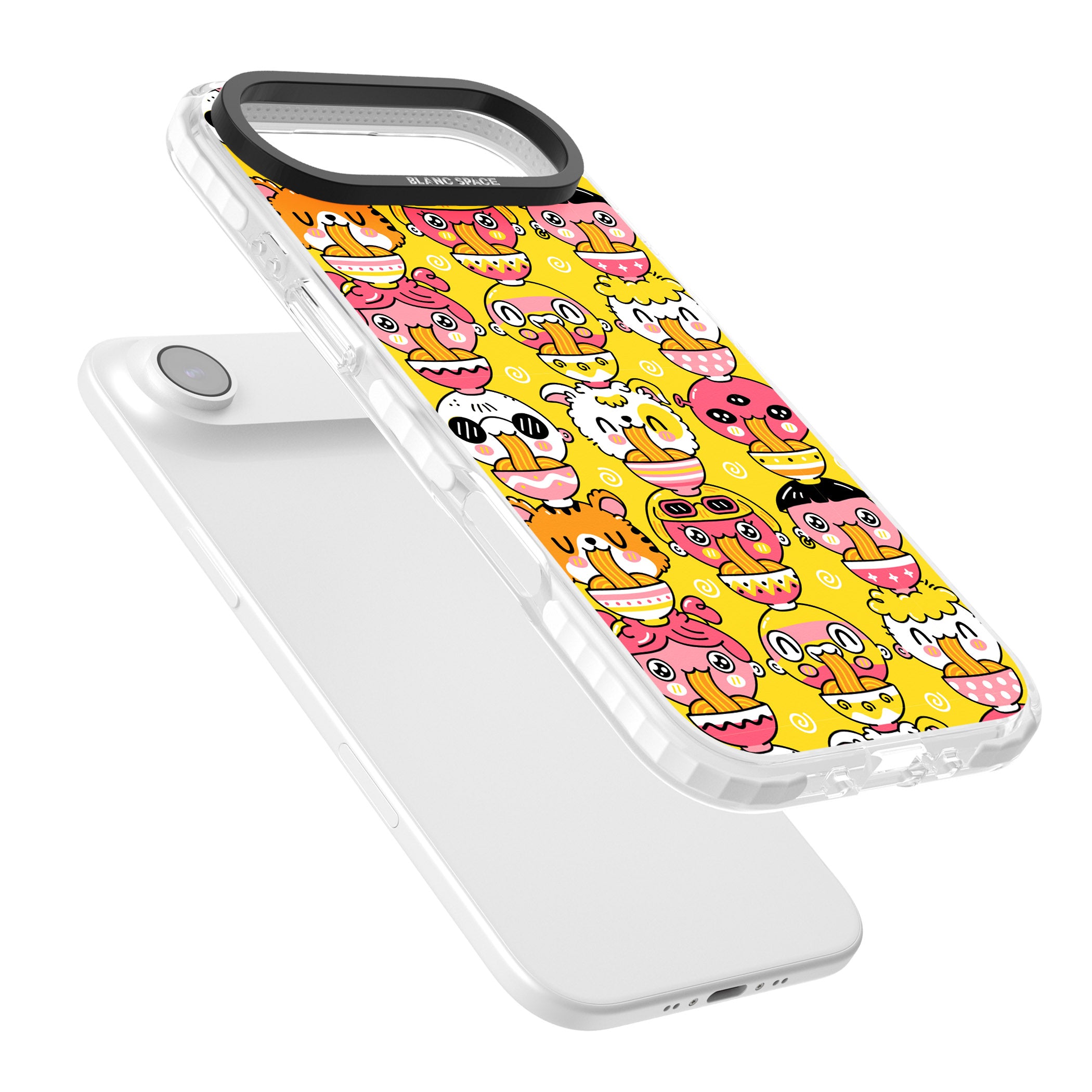 Ramen Noodle Kawaii Pattern iPhone 17 Air Impact Clear Phone Case Colours