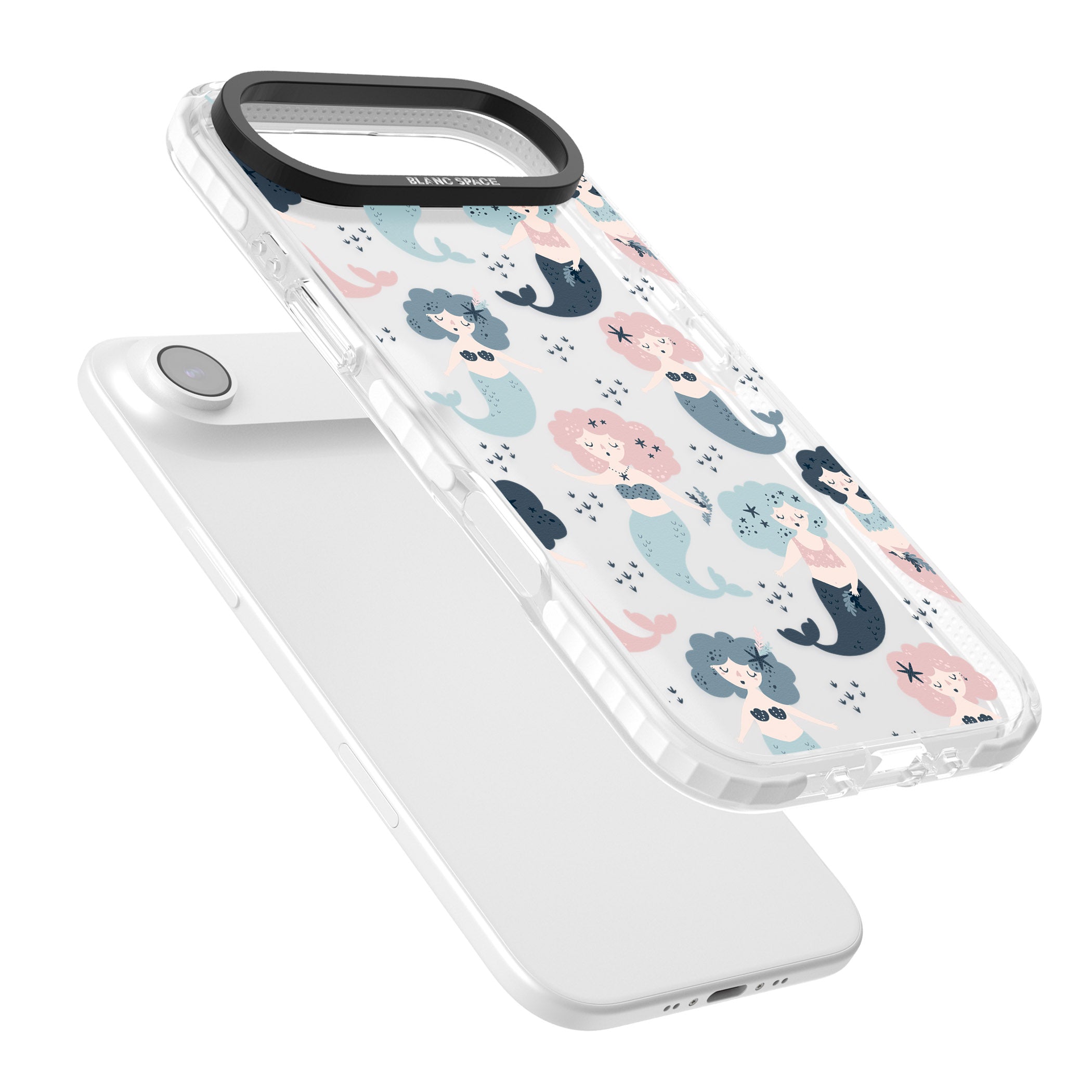 Pastel Mermaids iPhone 17 Air Impact Clear Phone Case Colours