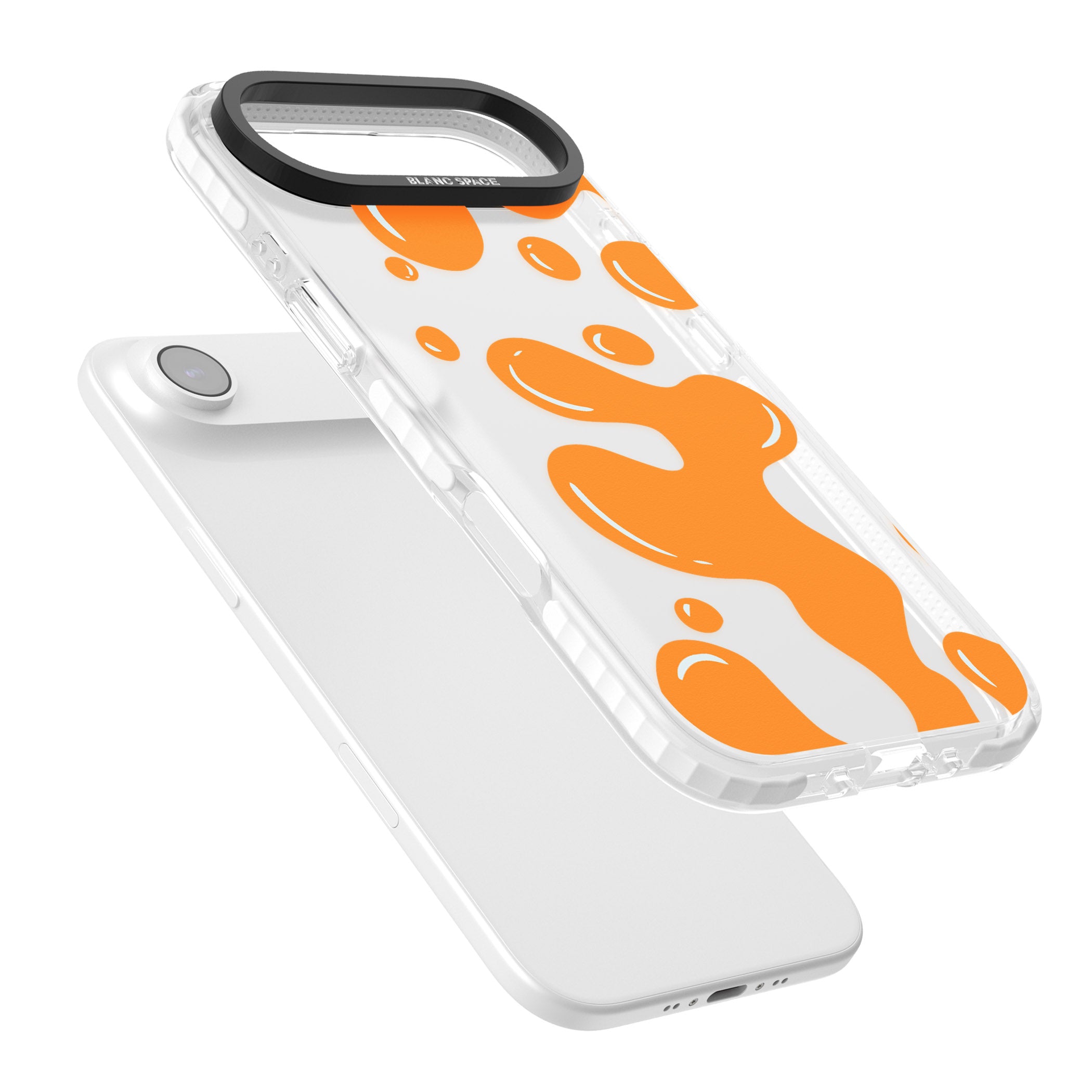 Orange Lava Lamp iPhone 17 Air Impact Clear Phone Case Colours