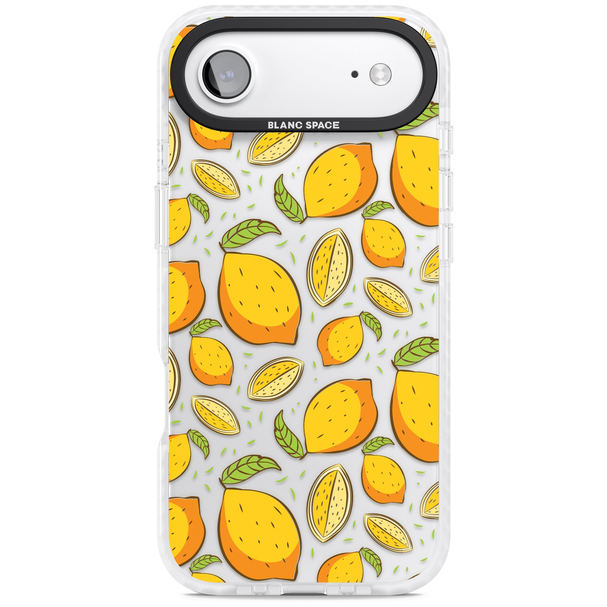 Lemon Pattern iPhone 17 Air Impact Clear Phone Case