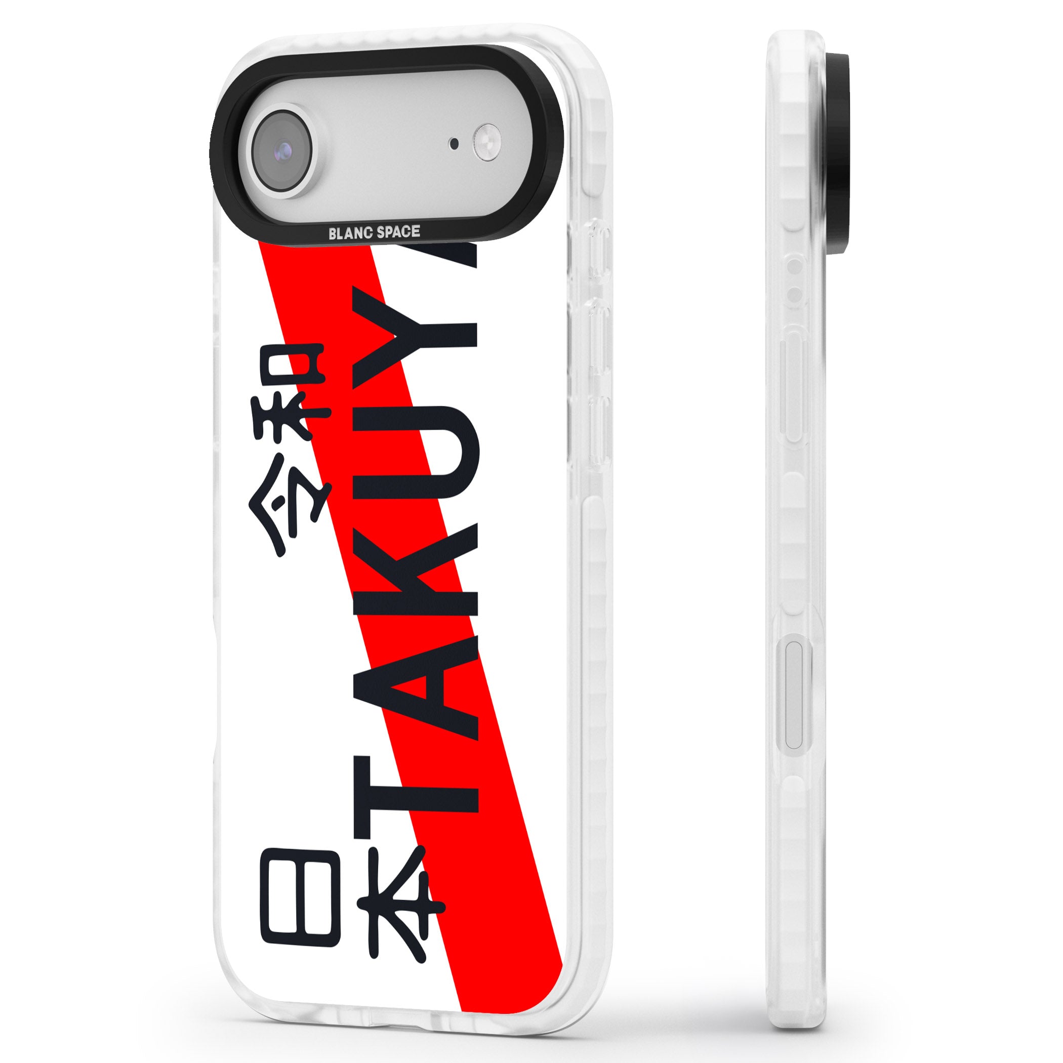 Personalised Japanese License Plate iPhone 17 Air Impact Clear Phone Case Side Profile
