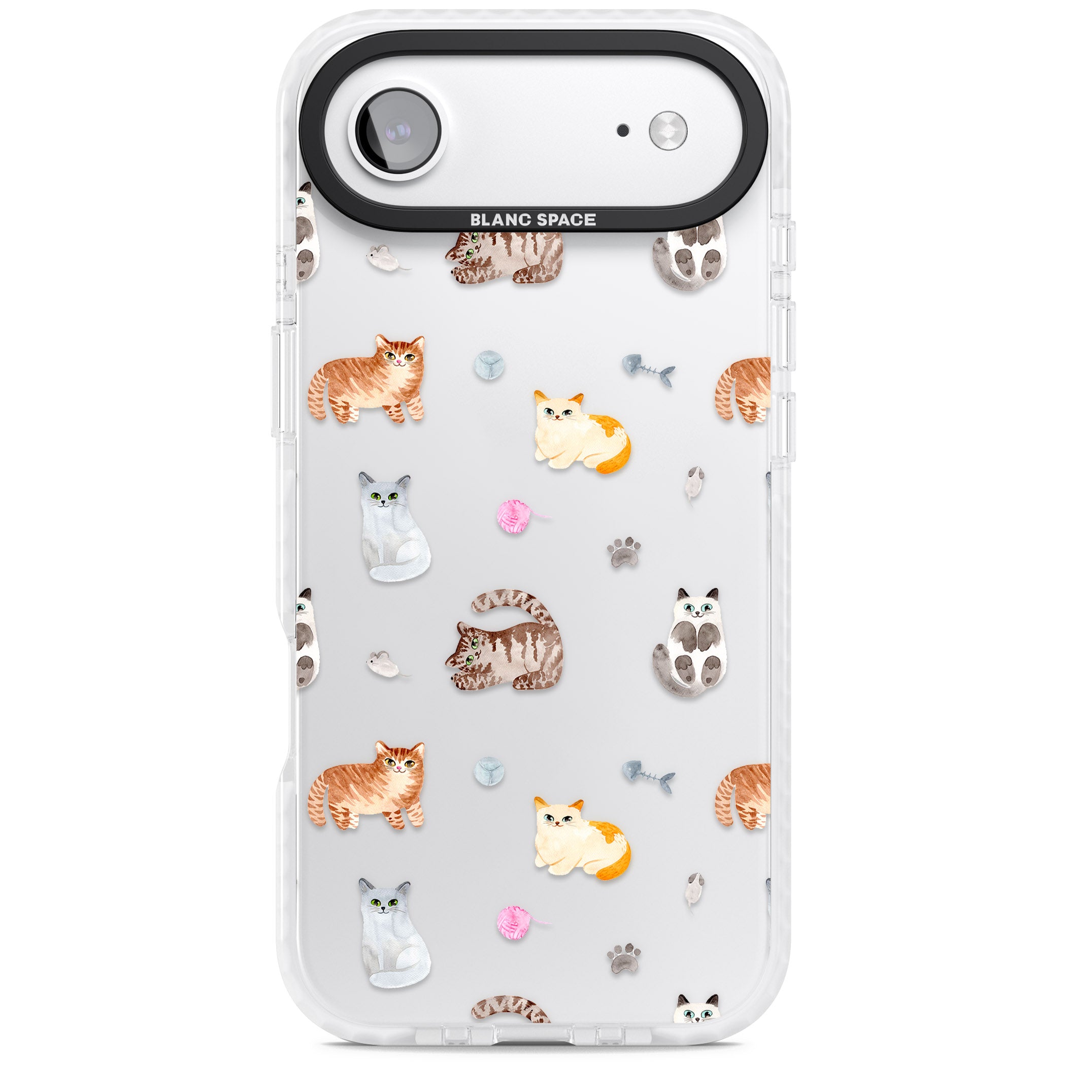 Playful Cats iPhone 17 Air Impact Clear Phone Case