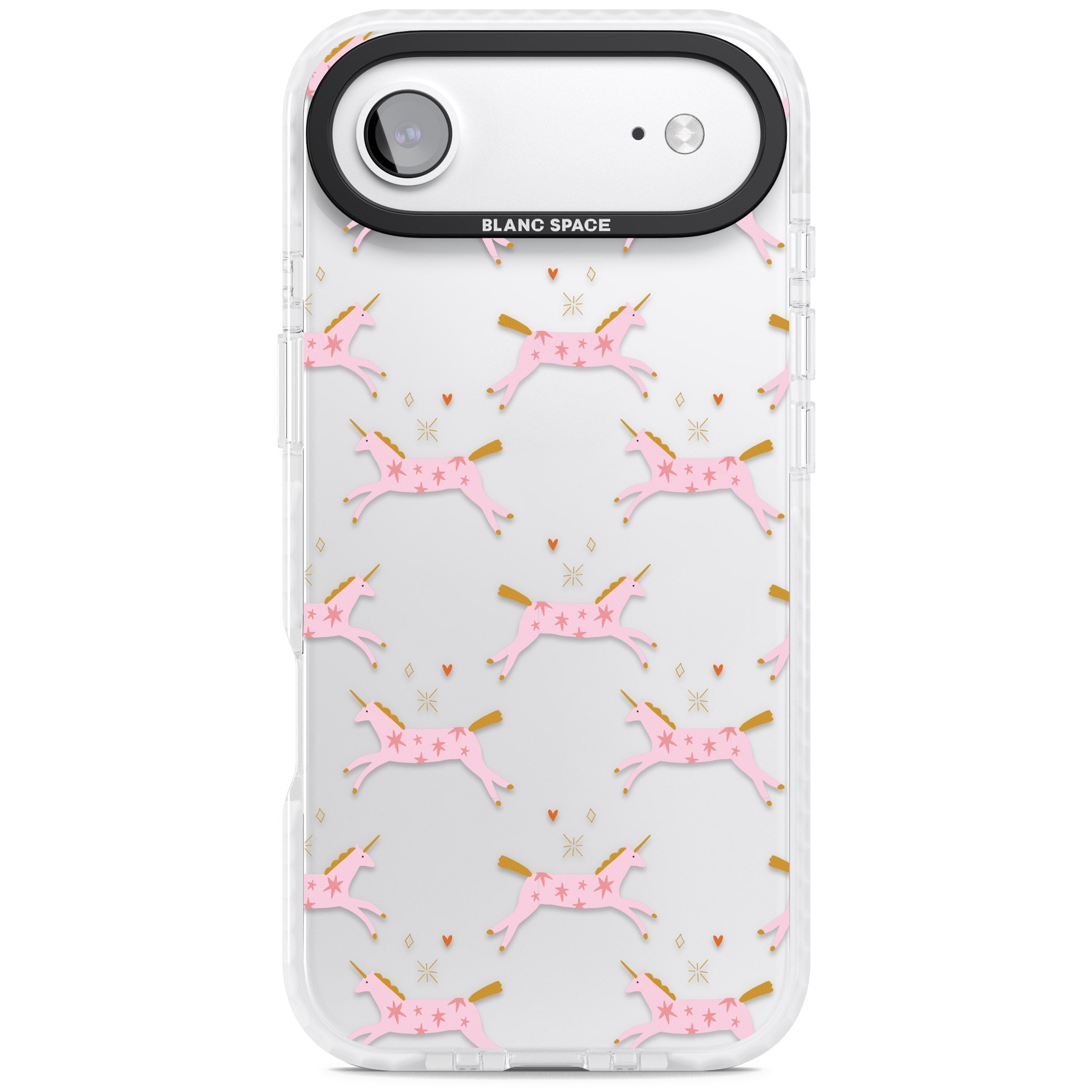 Pink Unicorn iPhone 17 Air Impact Clear Phone Case