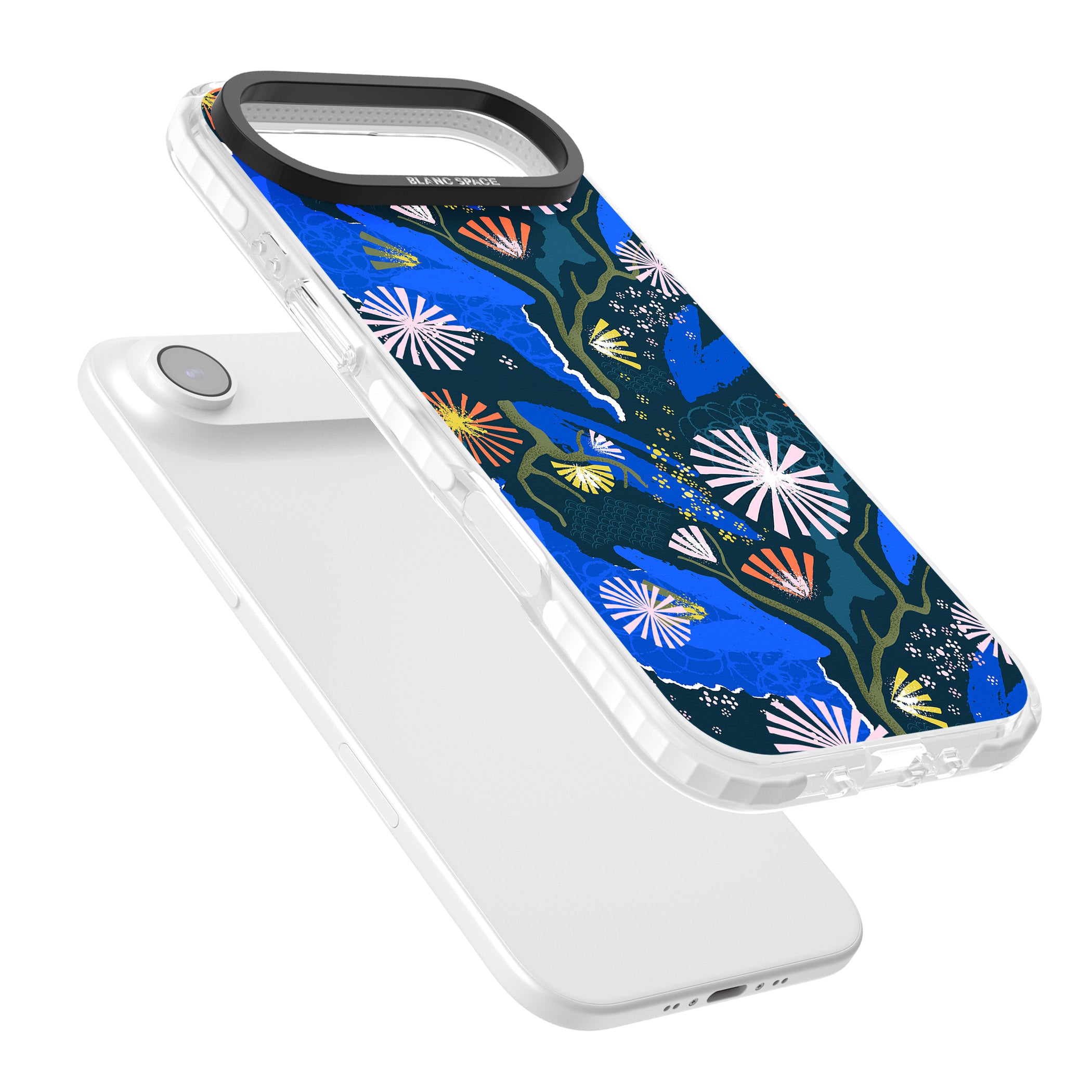 Dark Botanicals Abstract Pattern iPhone 17 Air Impact Pro Clear Phone Case Colours