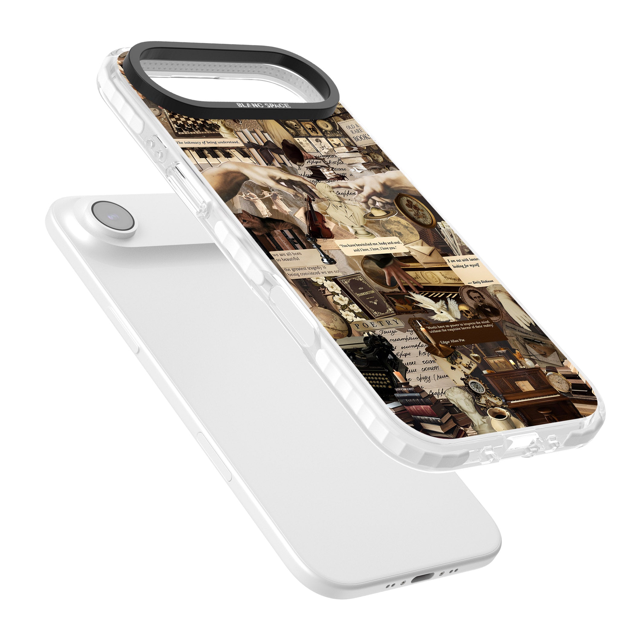 Antique Collage iPhone 17 Air Impact Pro Clear Phone Case Colours