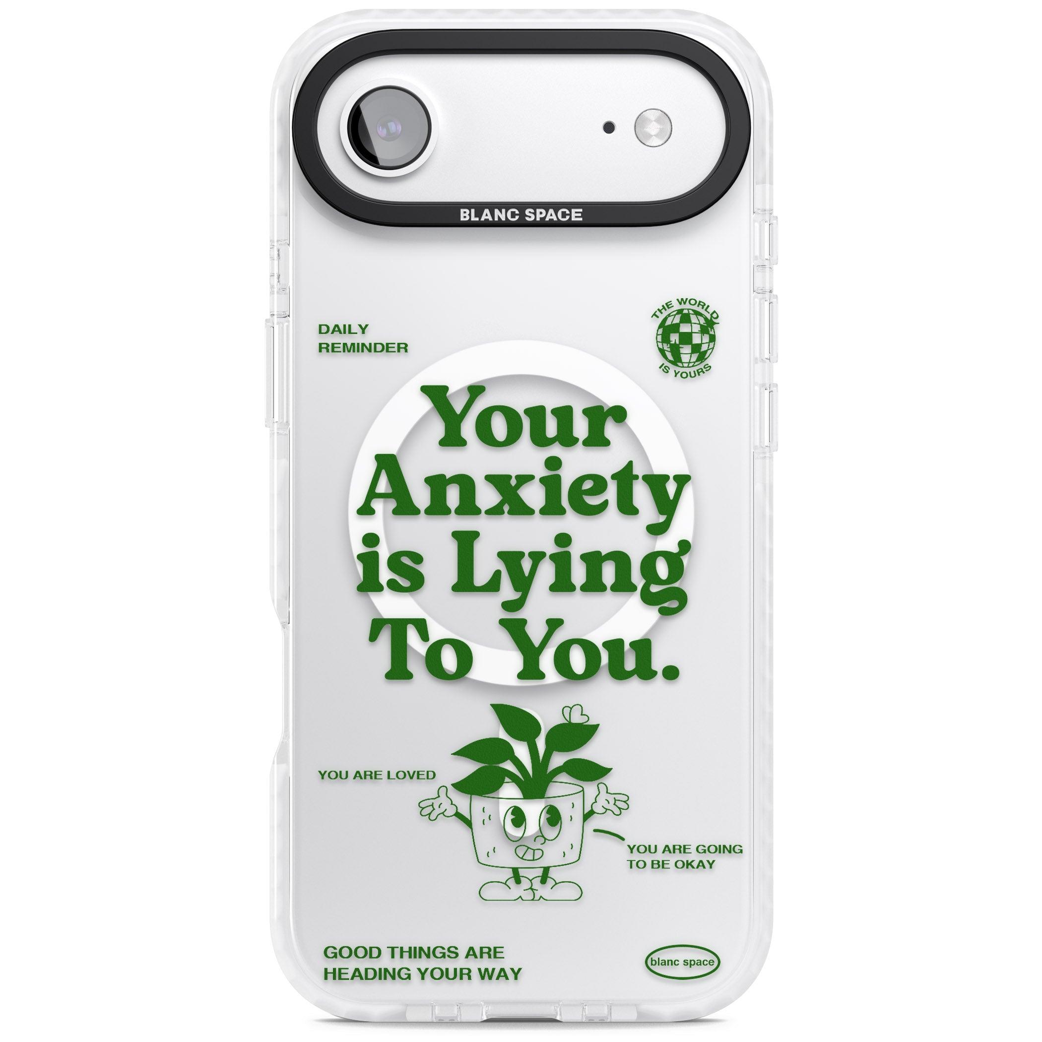 Your Anxiety Is Lying To You iPhone 17 Air Impact Pro Clear Phone Case