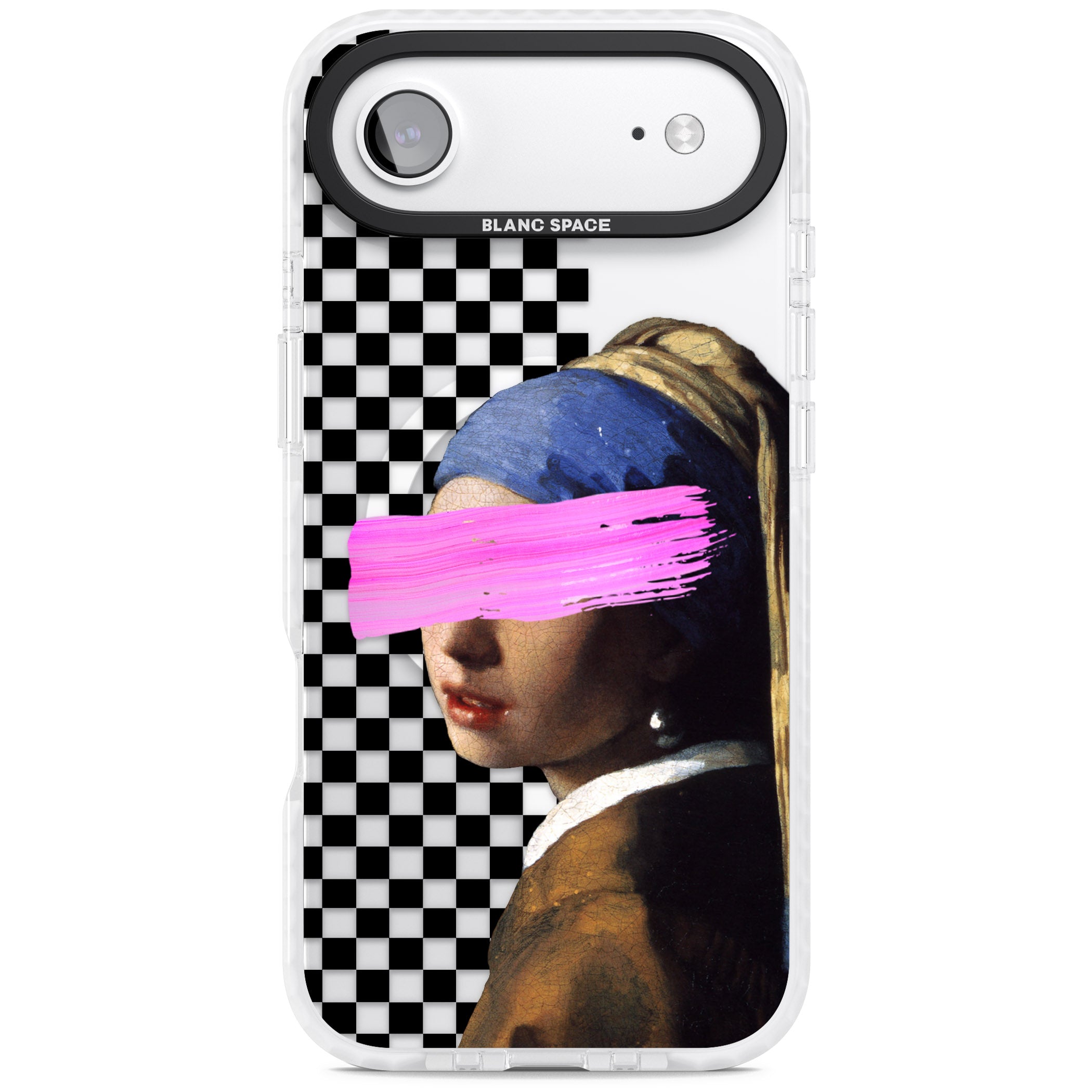 Abstract Pearl Girl iPhone 17 Air Impact Pro Clear Phone Case