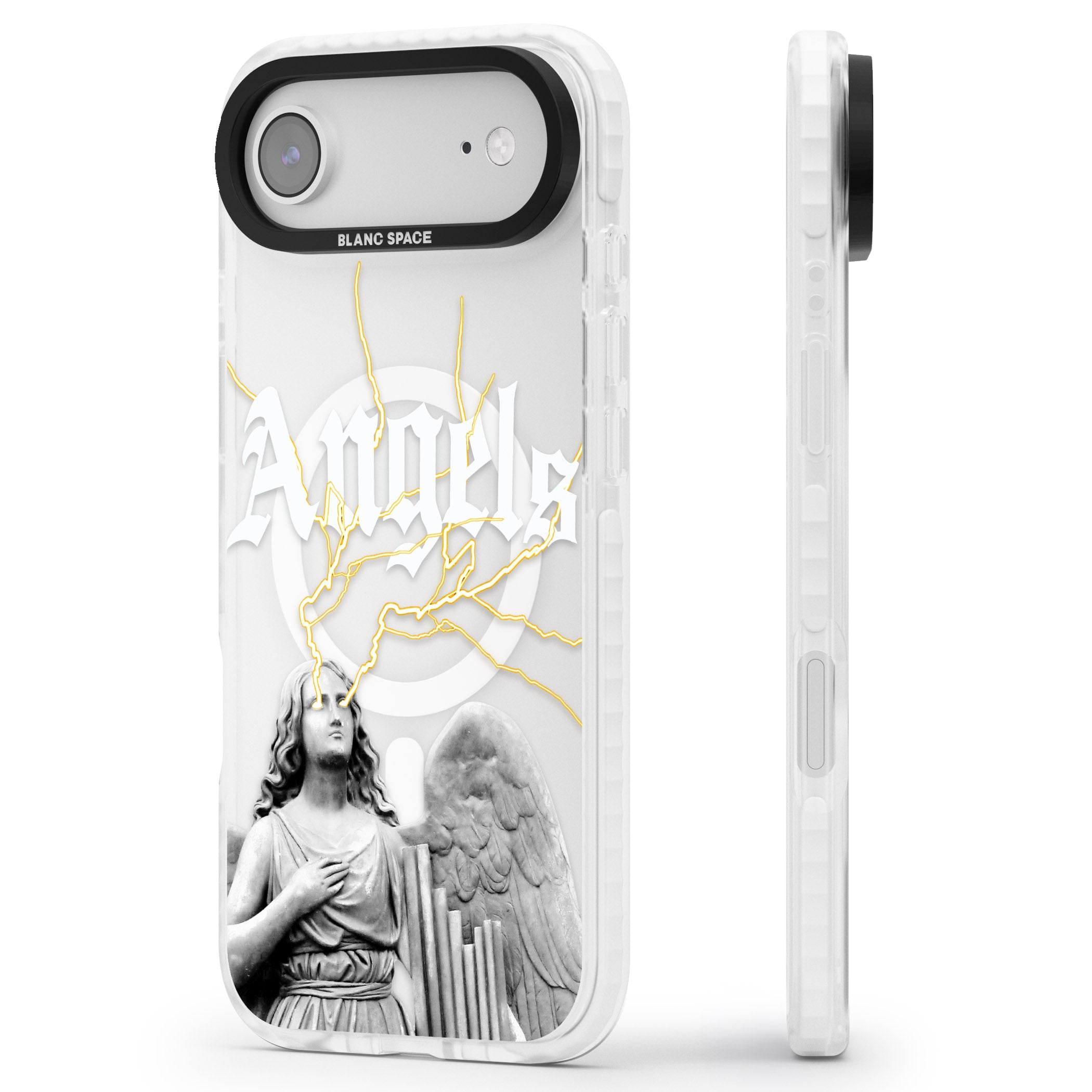 Angels iPhone 17 Air Impact Pro Clear Phone Case Side Profile