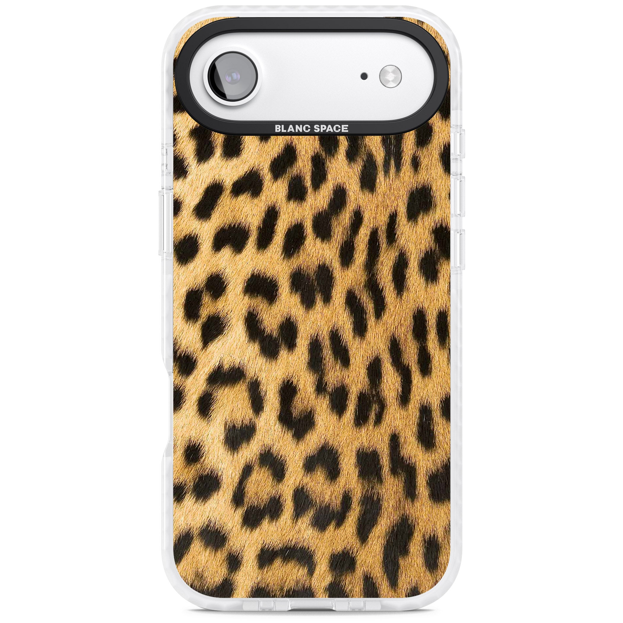 Designer Fashion Gold Leopard Print iPhone 17 Air Impact Pro Clear Phone Case