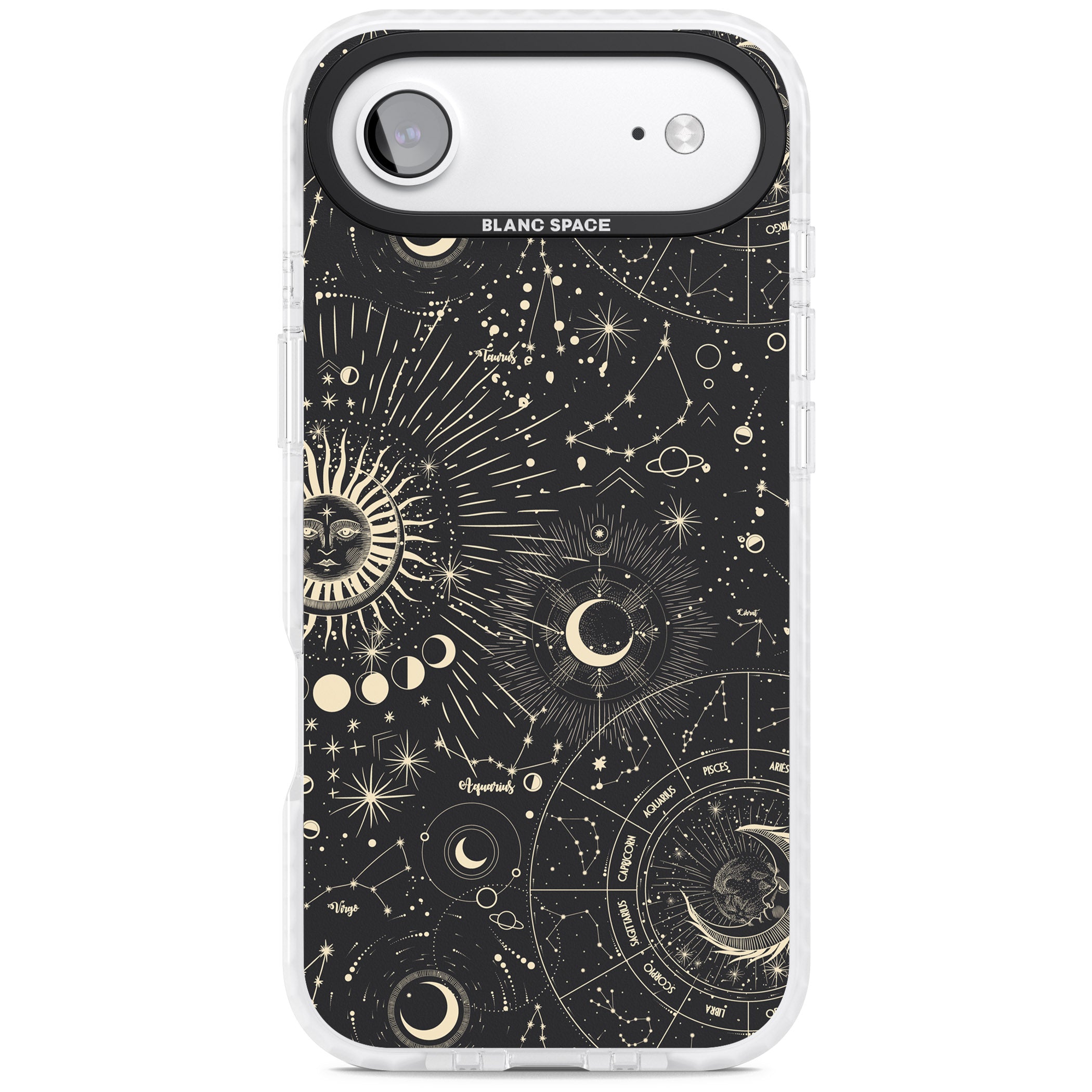 Suns & Zodiac Celestial Chart iPhone 17 Air Impact Pro Clear Phone Case