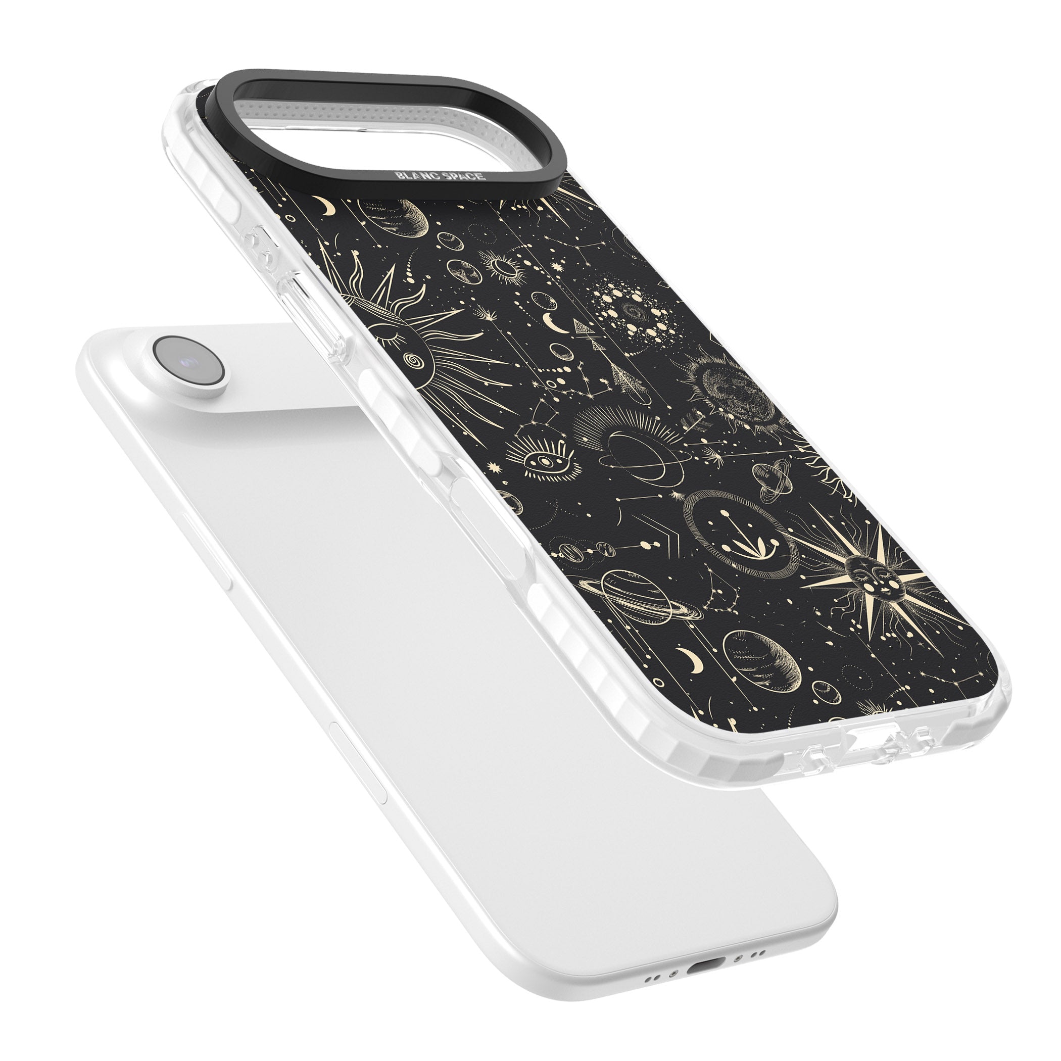 Cosmic Suns And Planets iPhone 17 Air Impact Pro Clear Phone Case Colours