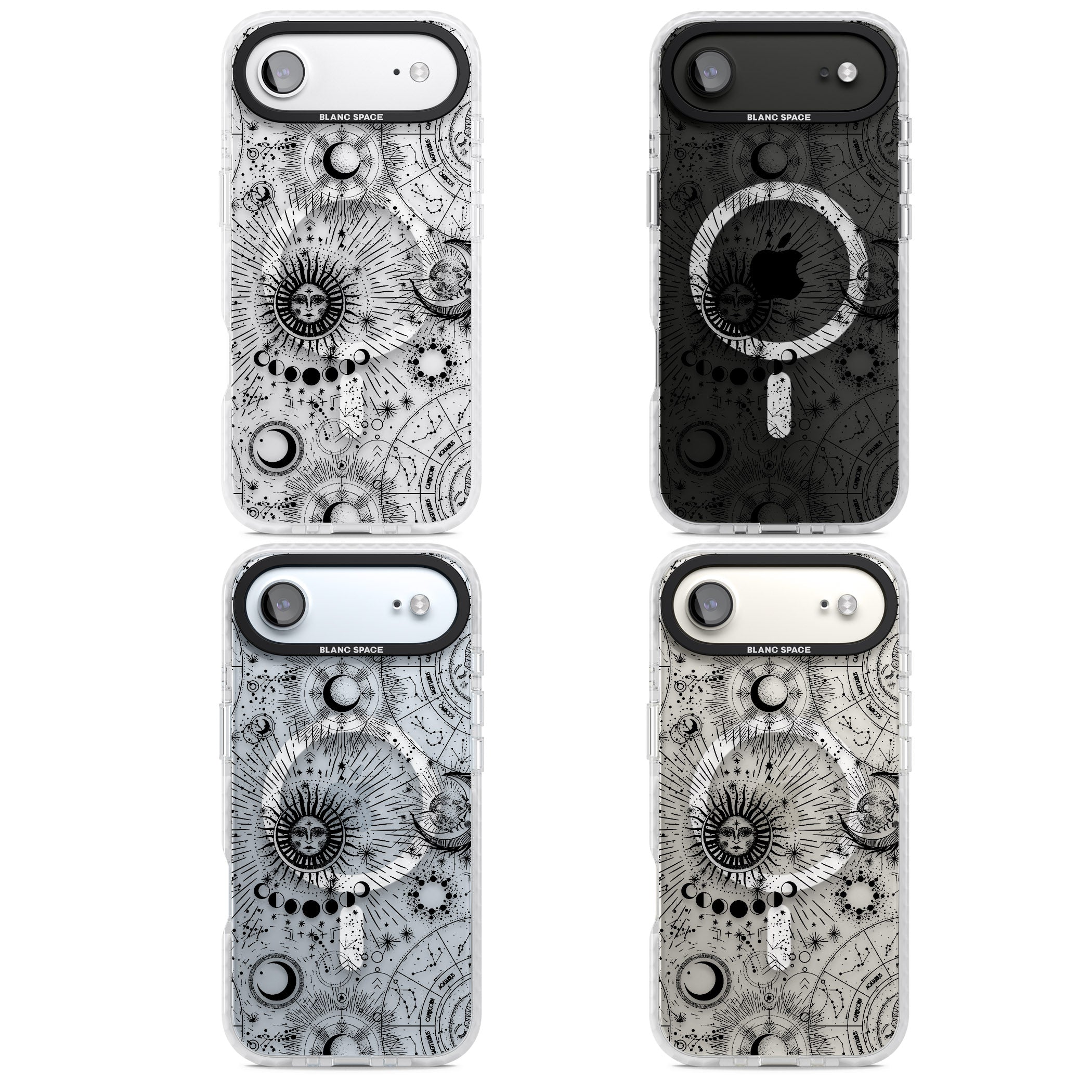 Suns & Zodiac Solar Chart iPhone 17 Air Impact Pro Clear Phone Case APT Impact Protection