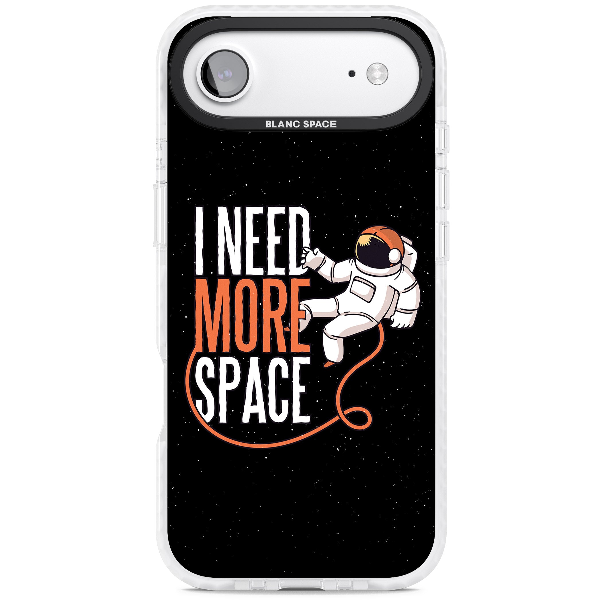 I Need More Space iPhone 17 Air Impact Pro Clear Phone Case
