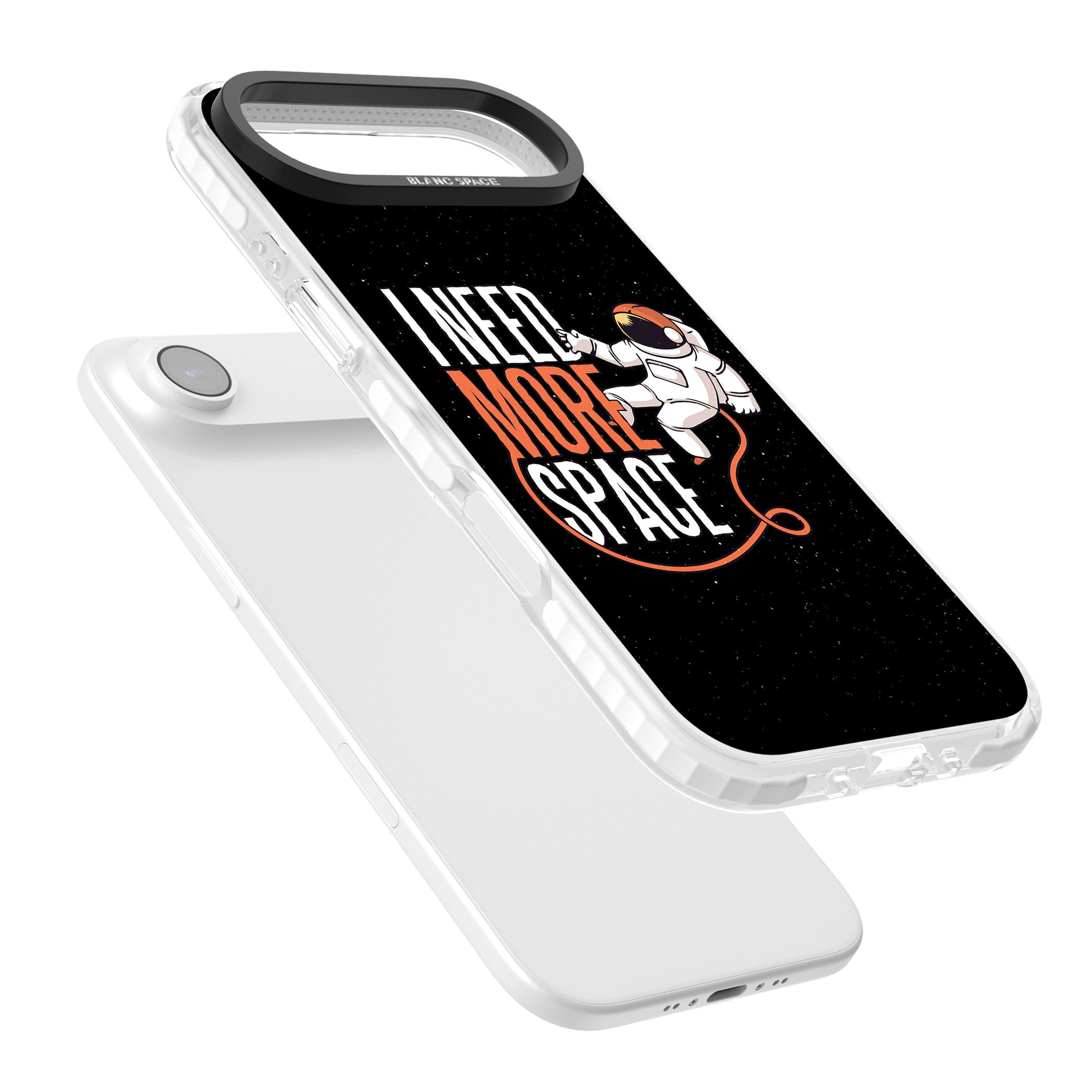 I Need More Space iPhone 17 Air Impact Pro Clear Phone Case Colours