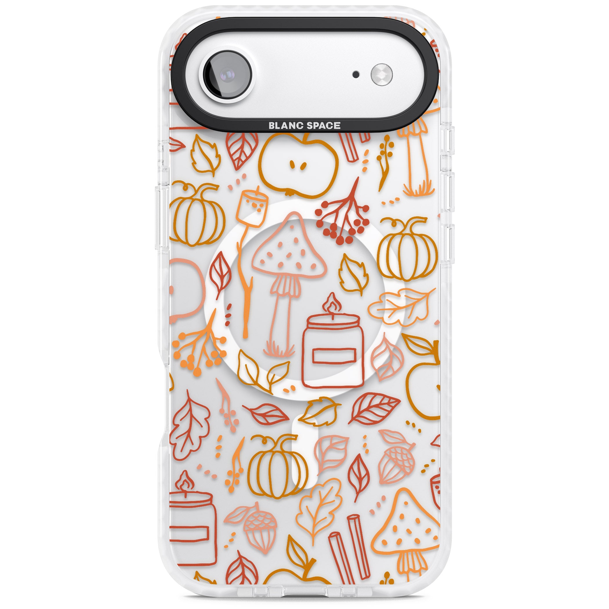 Autumn Line Pattern iPhone 17 Air Impact Pro Clear Phone Case