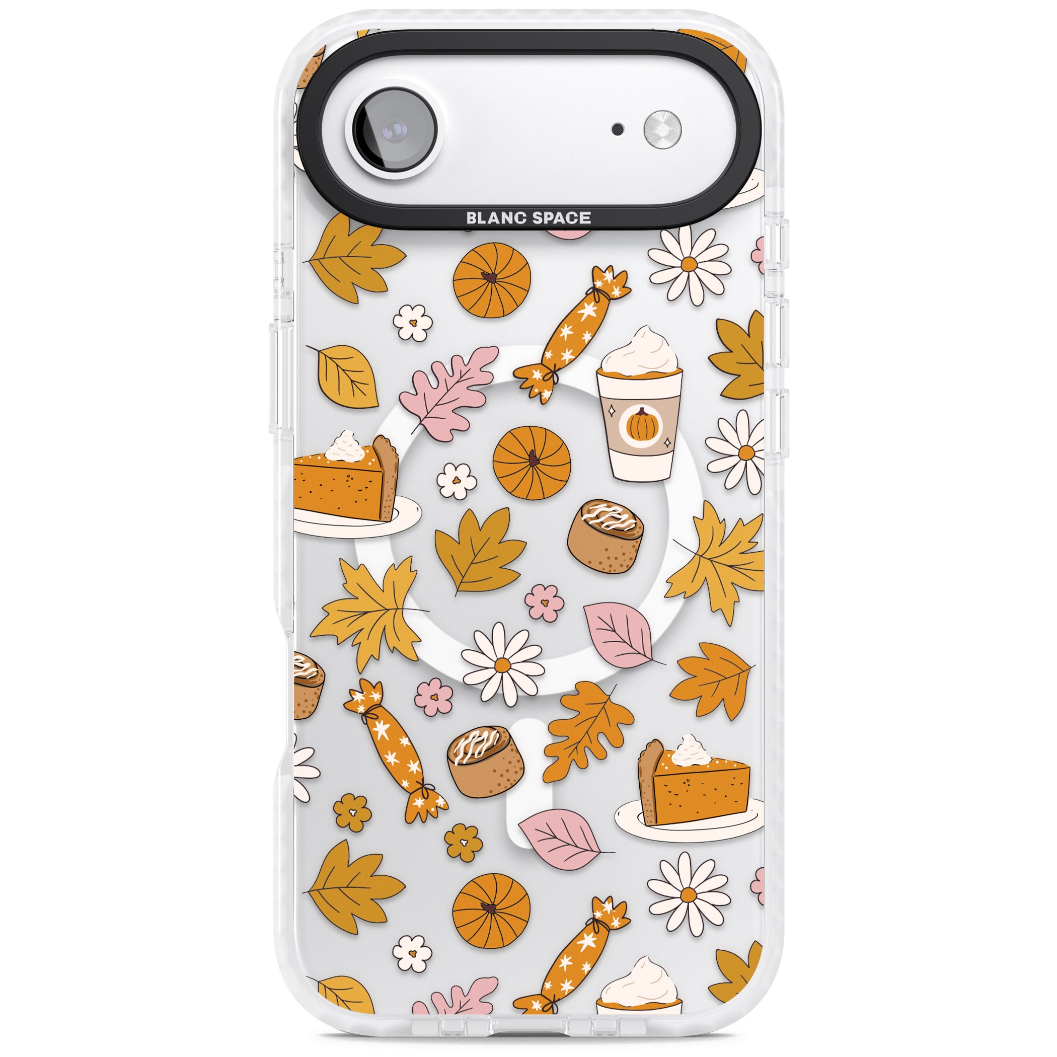 Pumpkin Spice iPhone 17 Air Impact Pro Clear Phone Case