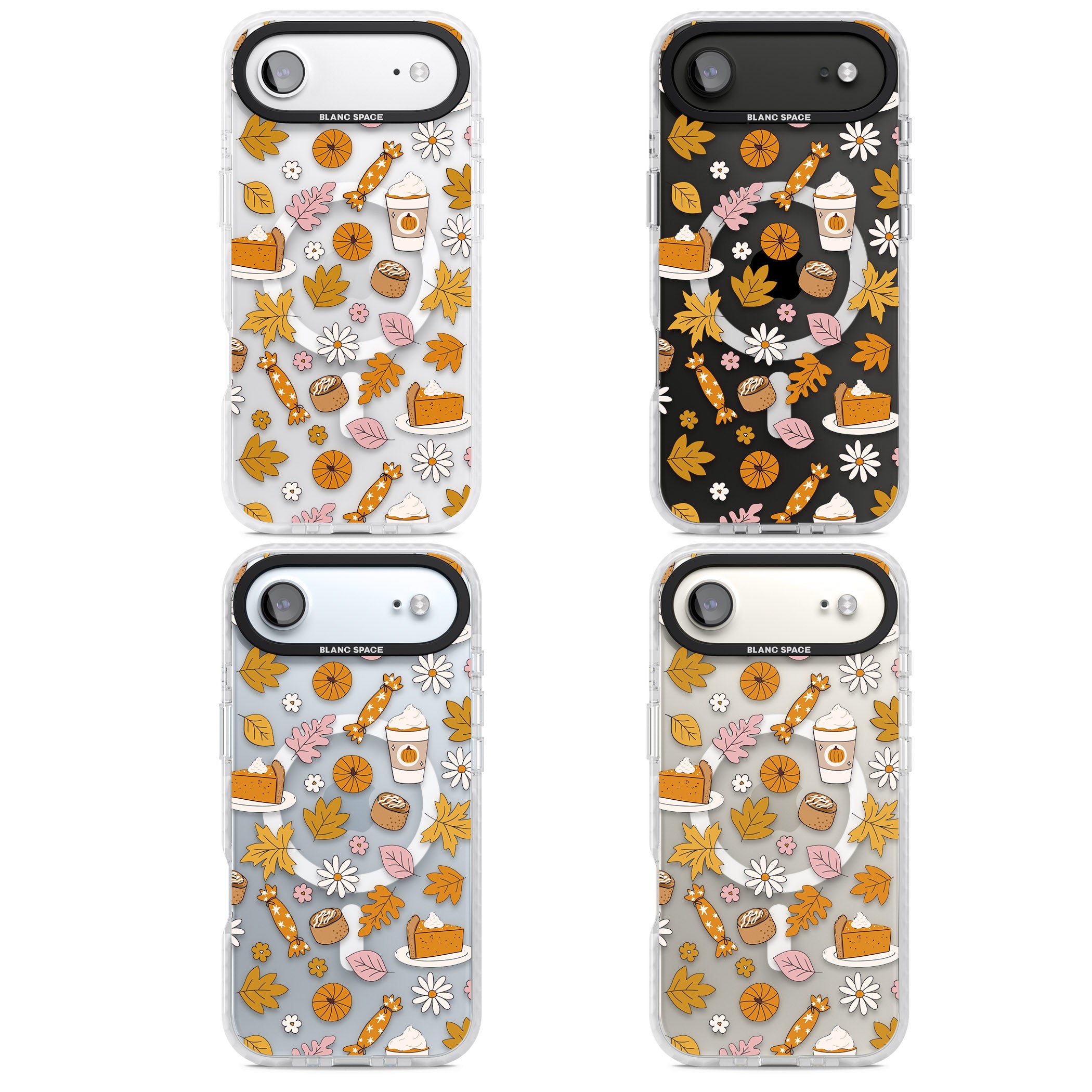 Pumpkin Spice iPhone 17 Air Impact Pro Clear Phone Case APT Impact Protection