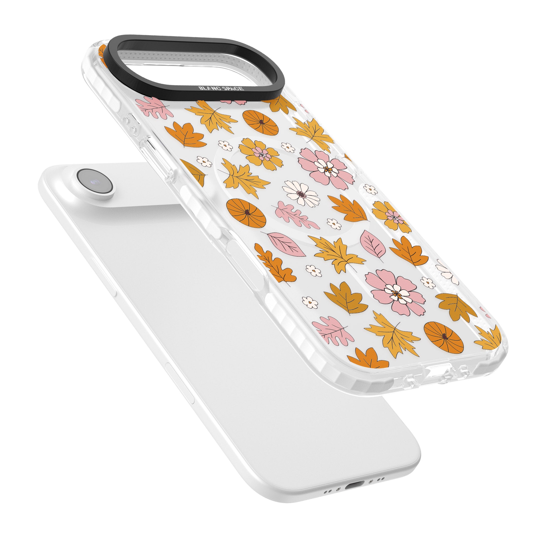 Autumn Leaves And Flowers iPhone 17 Air Impact Pro Clear Phone Case Colours