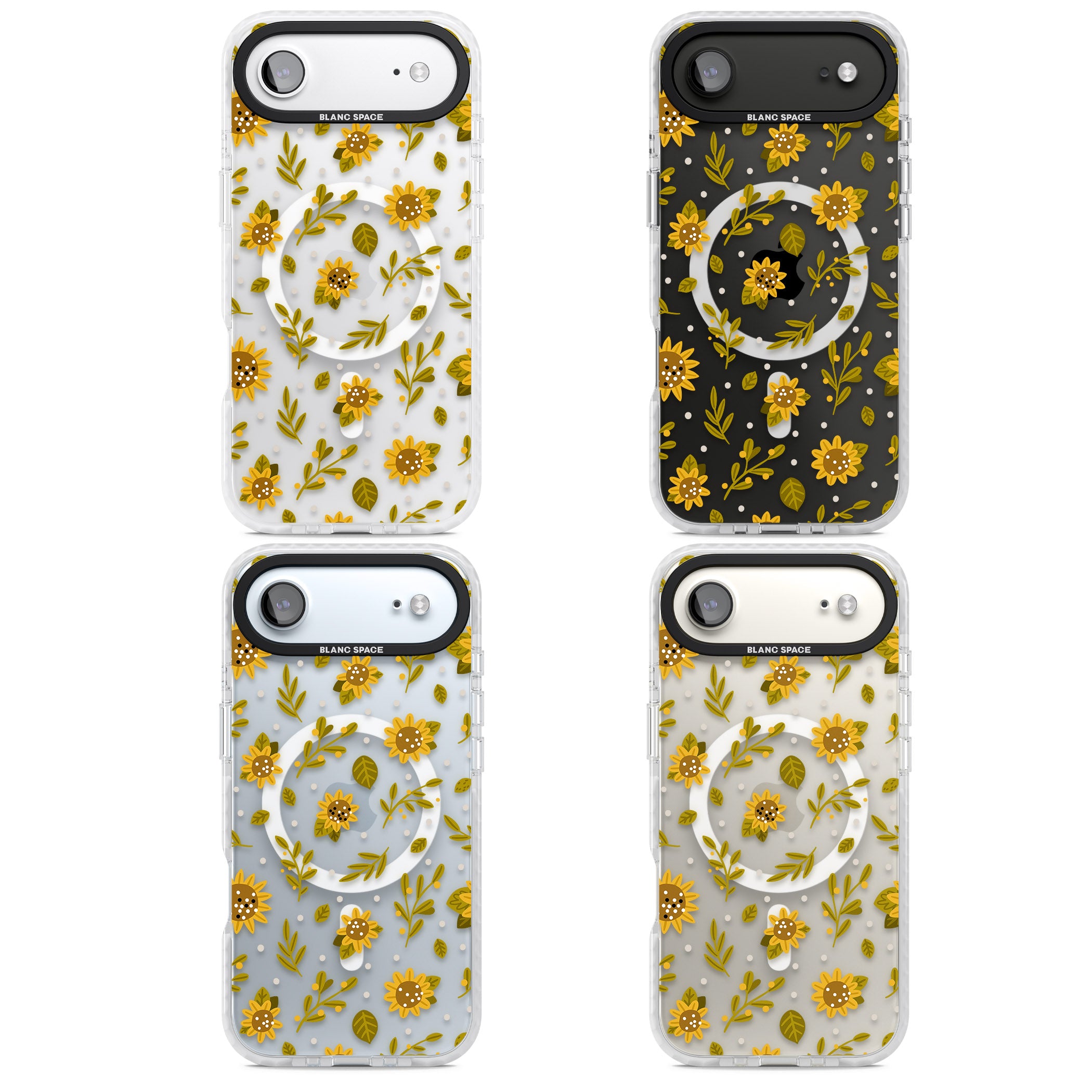 Bees & Sunflowers iPhone 17 Air Impact Pro Clear Phone Case APT Impact Protection