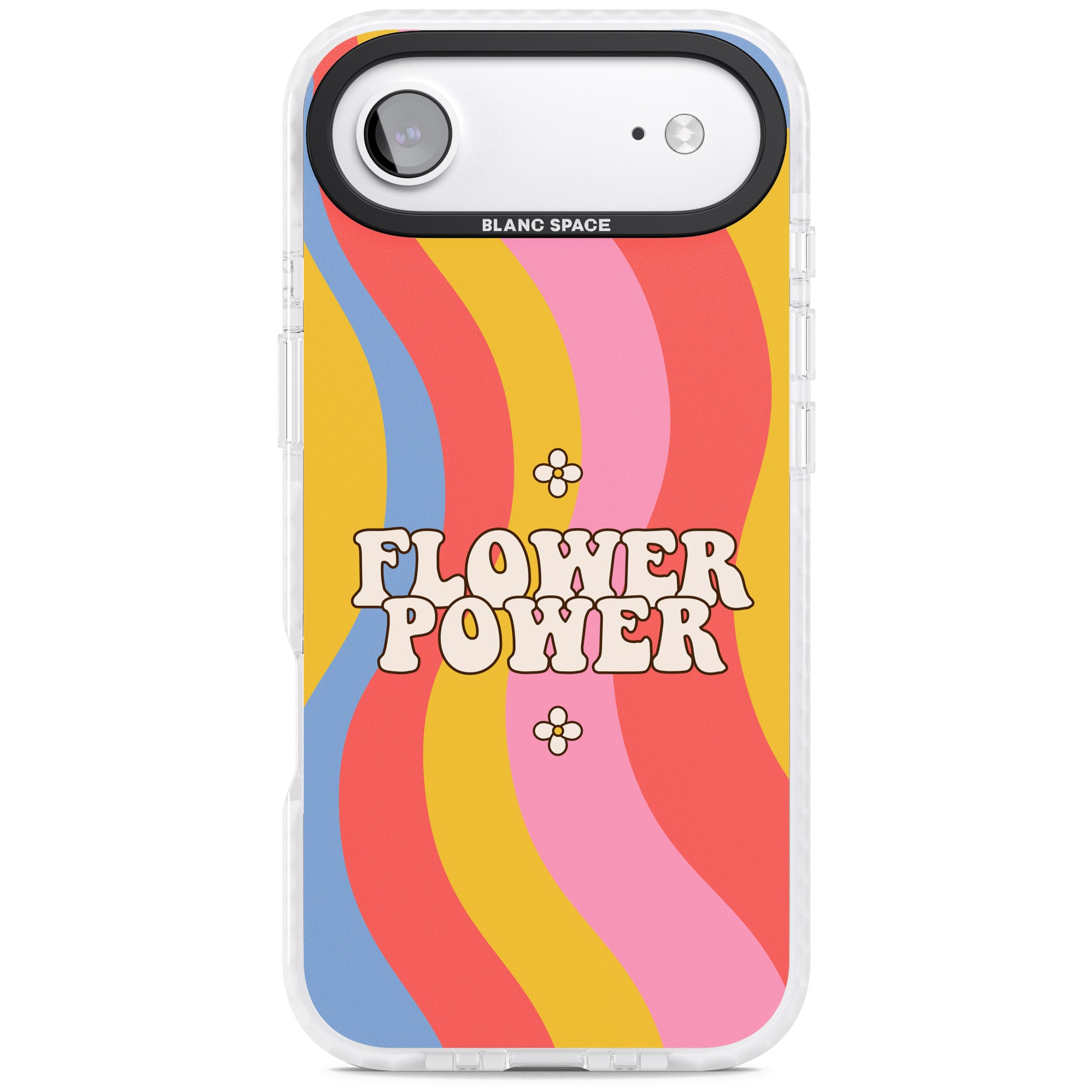 Melting Flower Power iPhone 17 Air Impact Pro Clear Phone Case