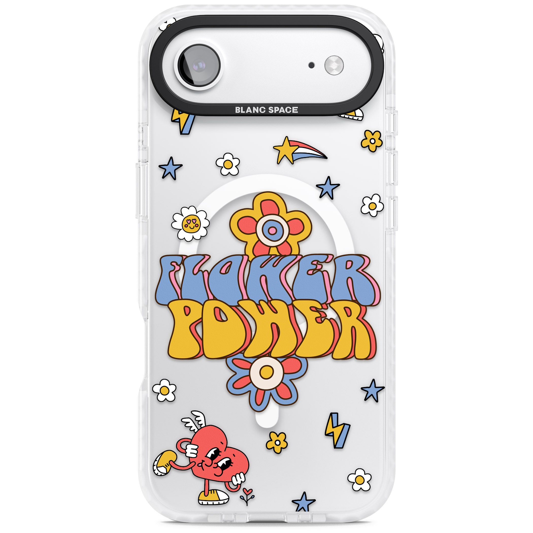 Flower Power iPhone 17 Air Impact Pro Clear Phone Case