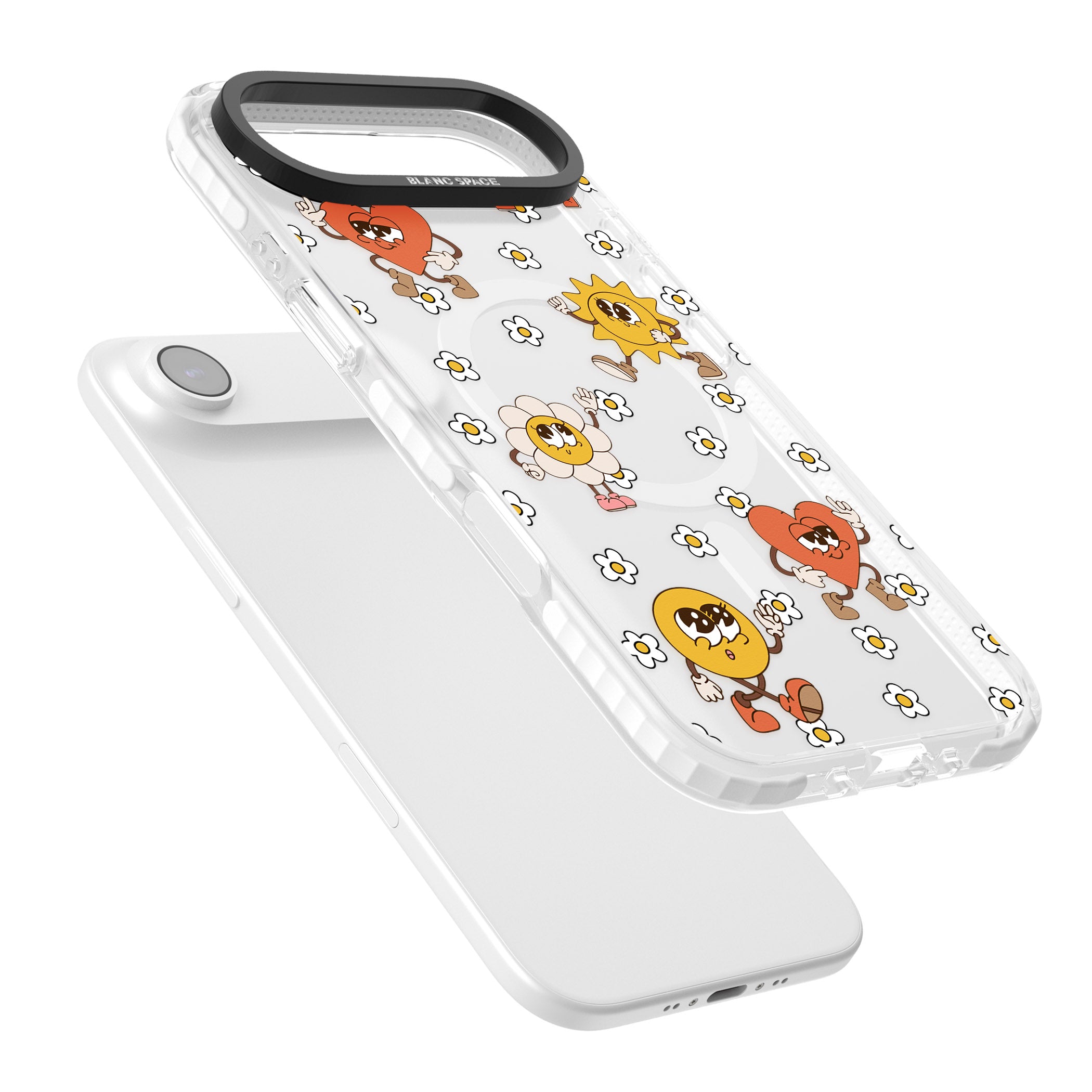 Daisies & Friends iPhone 17 Air Impact Pro Clear Phone Case Colours