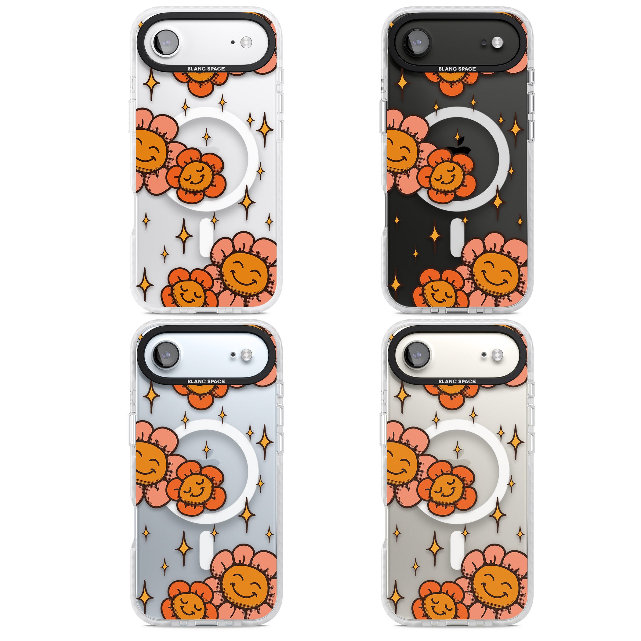 Mellow Flowers iPhone 17 Air Impact Pro Clear Phone Case APT Impact Protection