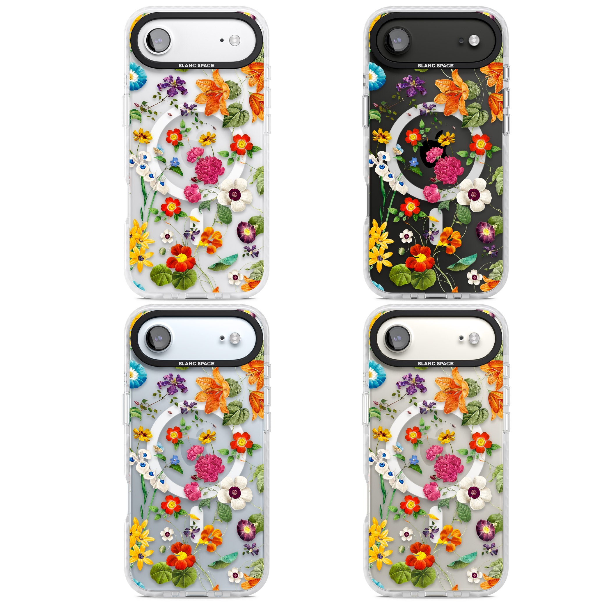 Whimsical Wildflowers iPhone 17 Air Impact Pro Clear Phone Case APT Impact Protection