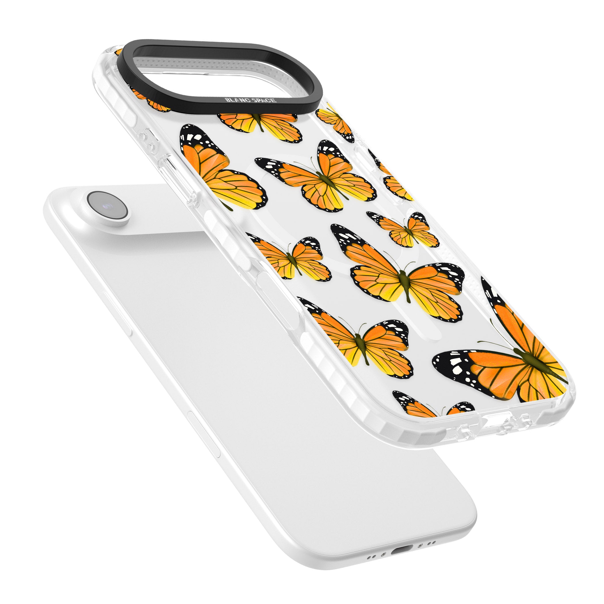 Sun Yellow Butterflies iPhone 17 Air Impact Pro Clear Phone Case Colours