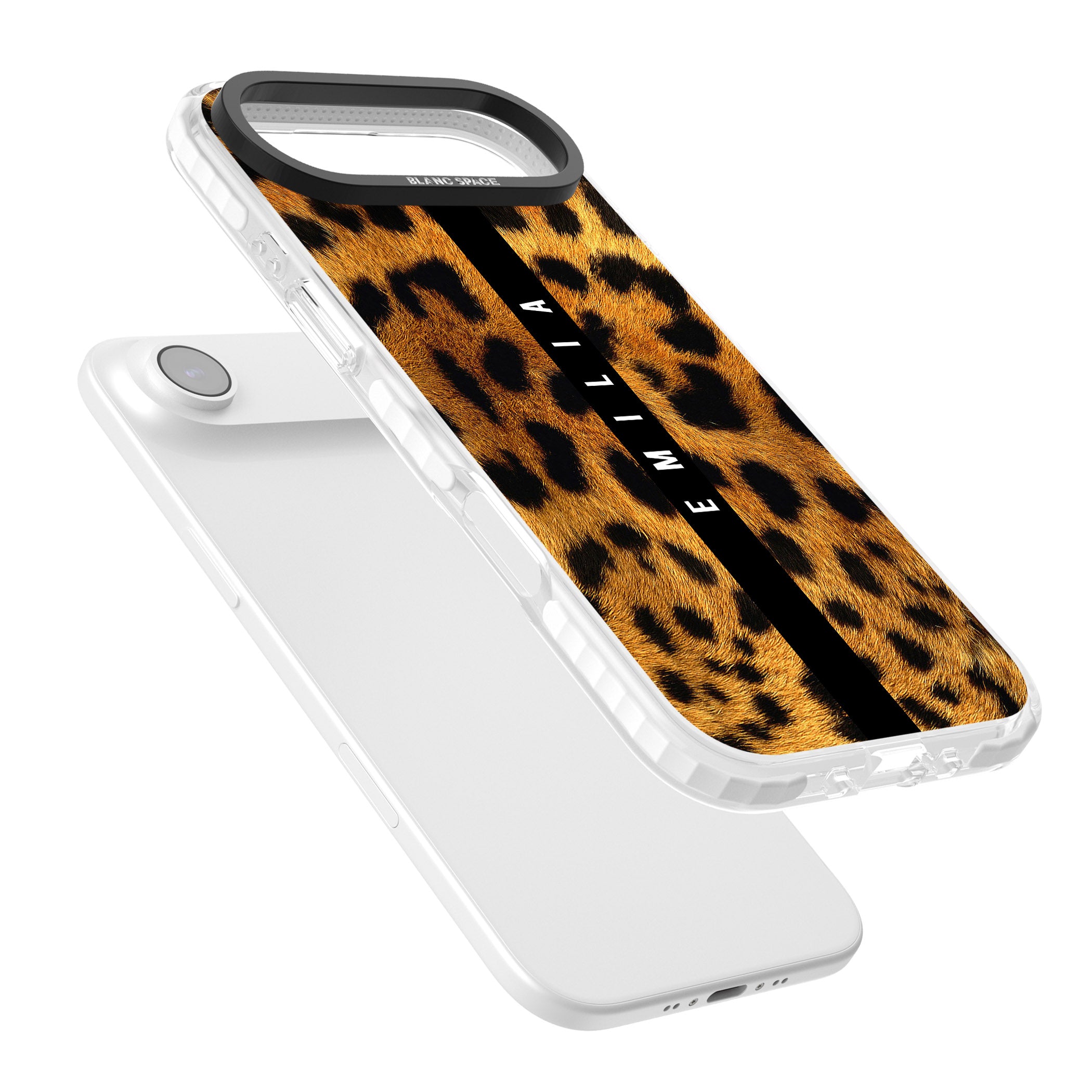 Personalised Leopard Print iPhone 17 Air Impact Pro Clear Phone Case Colours