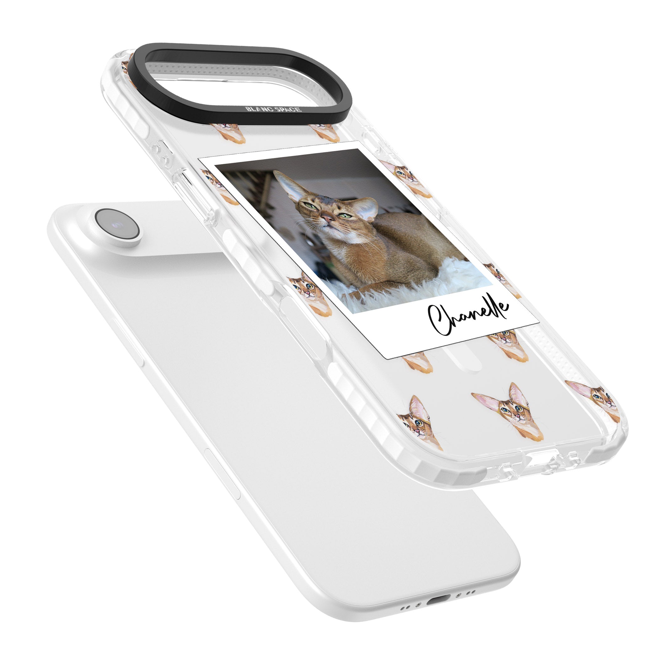 Personalised Abyssinian Cat Photo iPhone 17 Air Impact Pro Clear Phone Case Colours