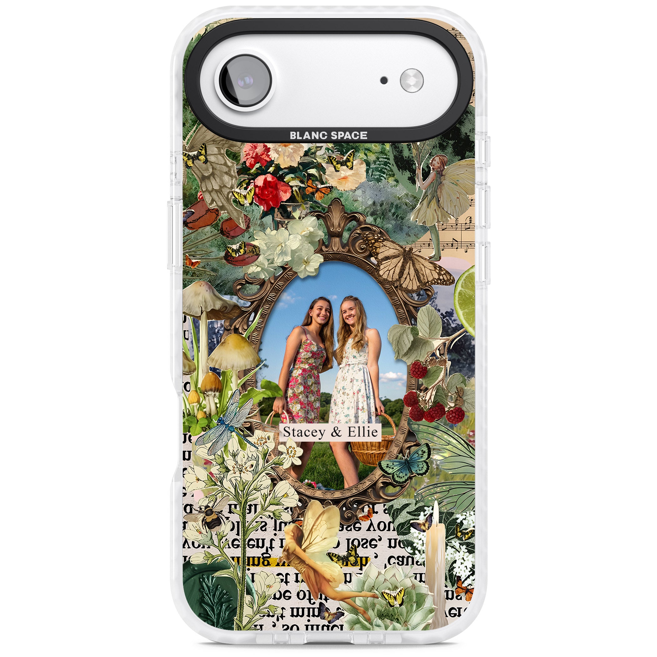 Personalised Cottage Garden Frame iPhone 17 Air Impact Pro Clear Phone Case