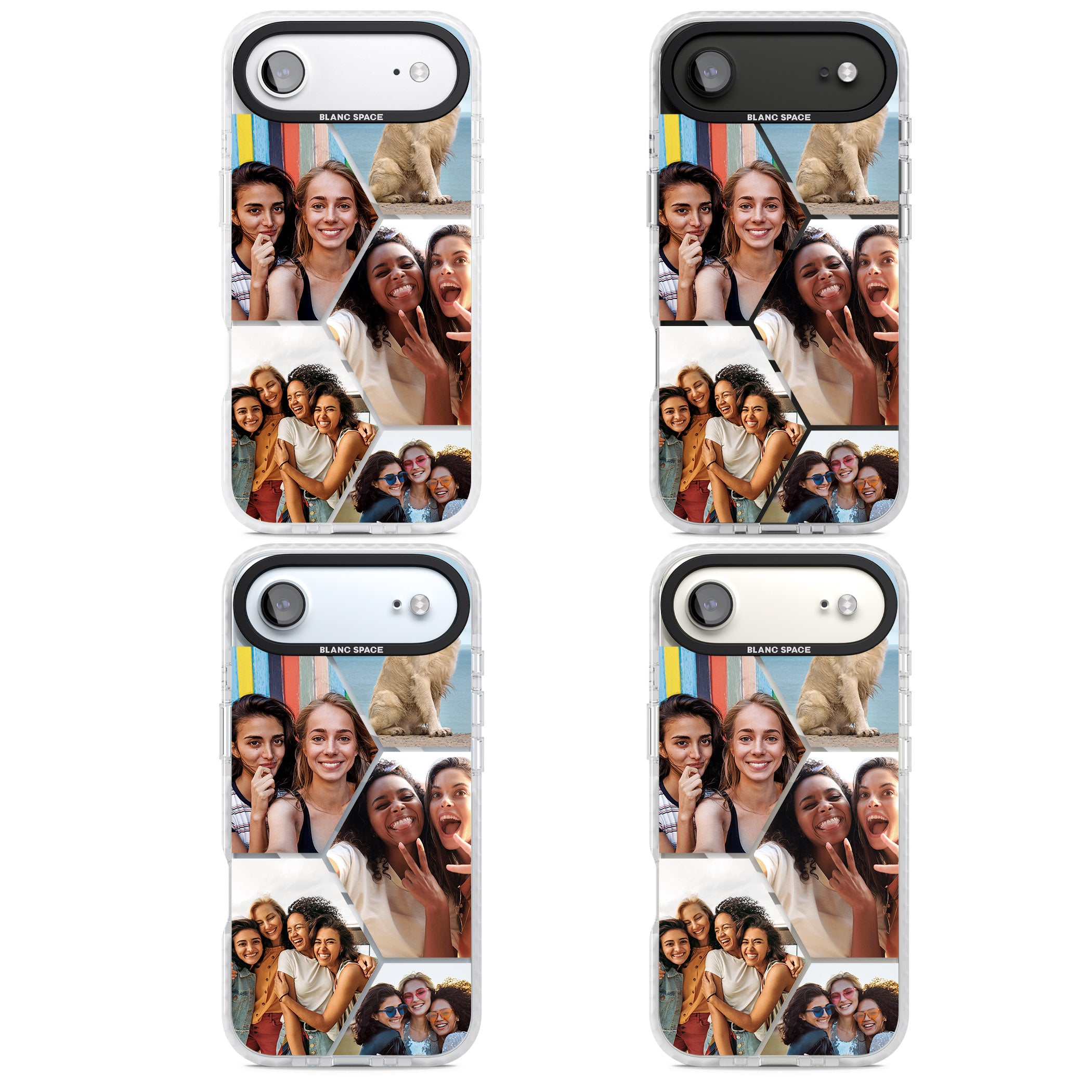 Personalised Beehive Photo Grid iPhone 17 Air Impact Pro Clear Phone Case APT Impact Protection