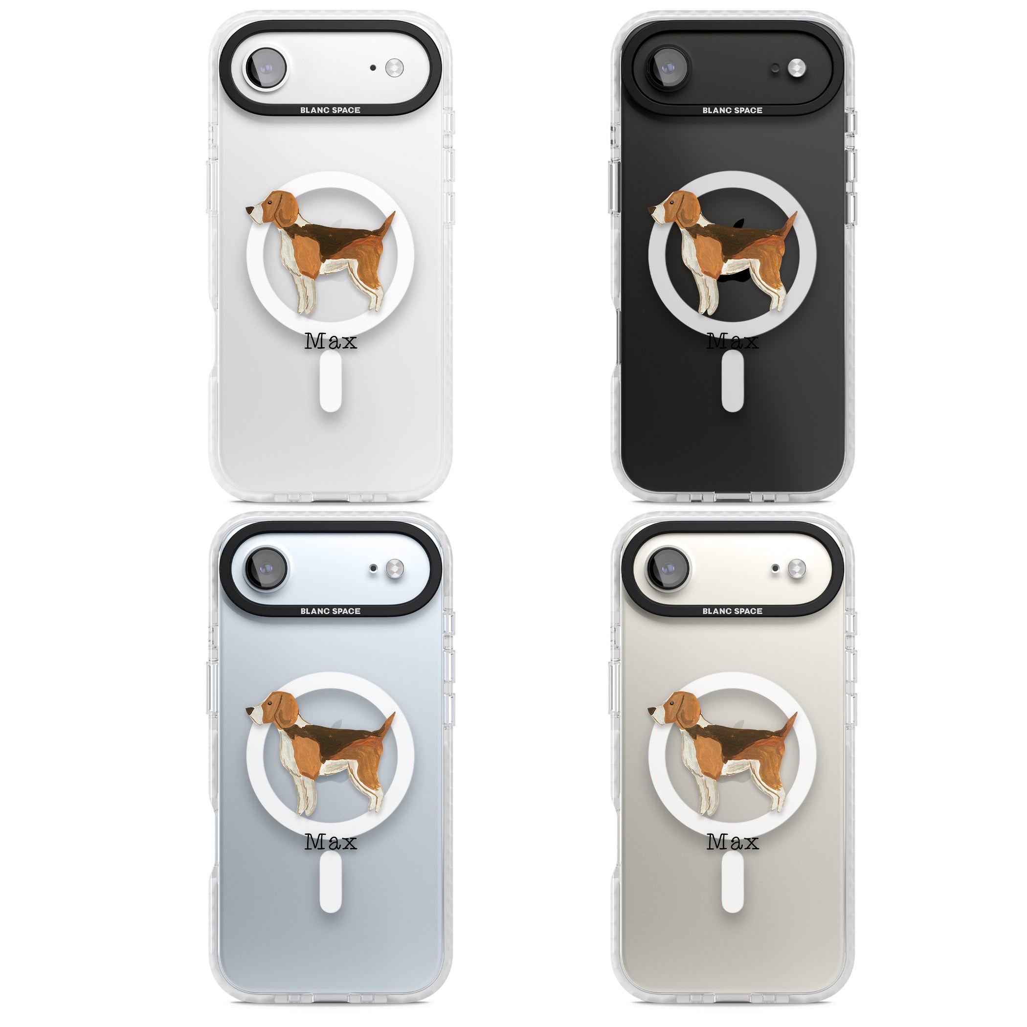 Personalised Beagle iPhone 17 Air Impact Pro Clear Phone Case APT Impact Protection