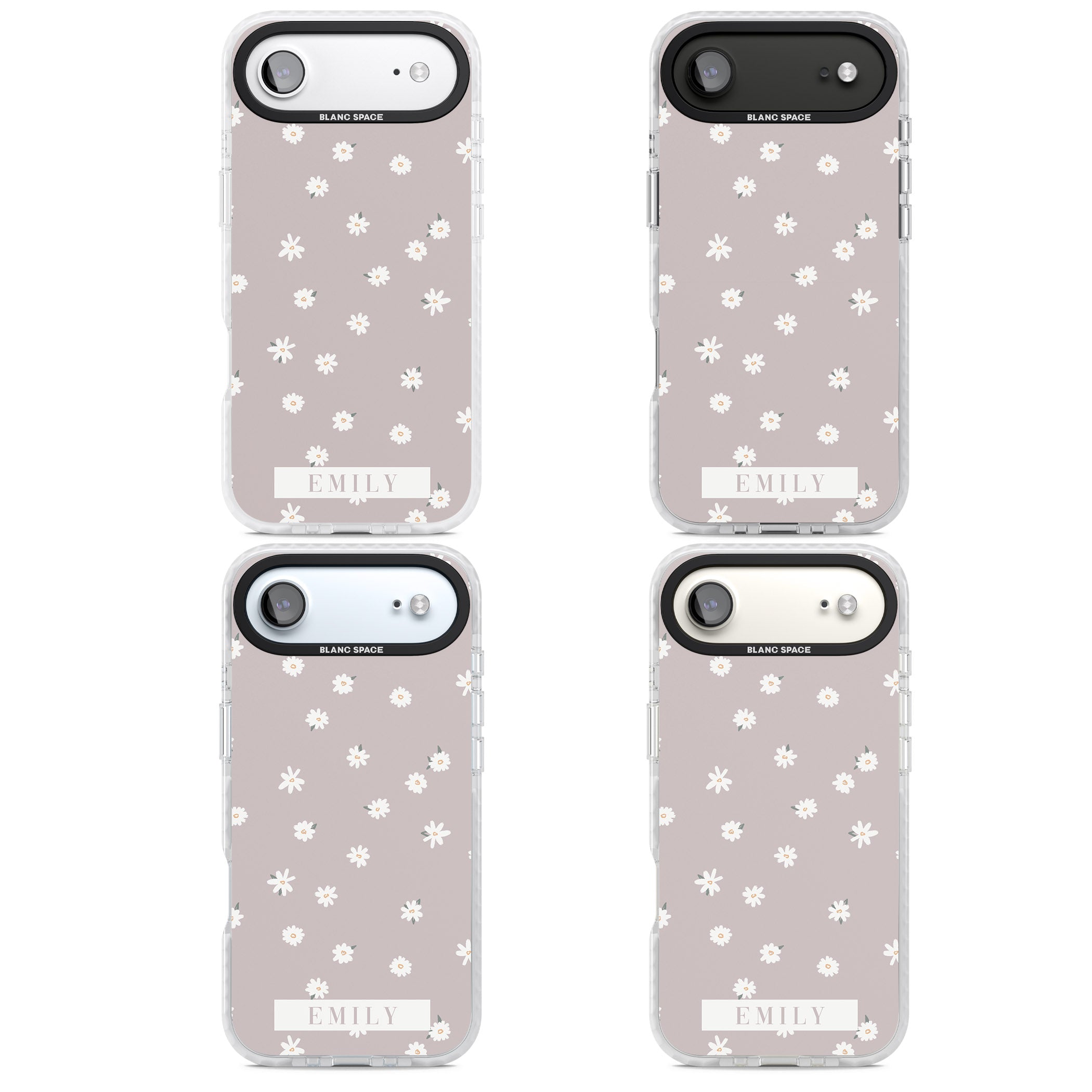 Personalised Dusty Daisy iPhone 17 Air Impact Pro Clear Phone Case APT Impact Protection