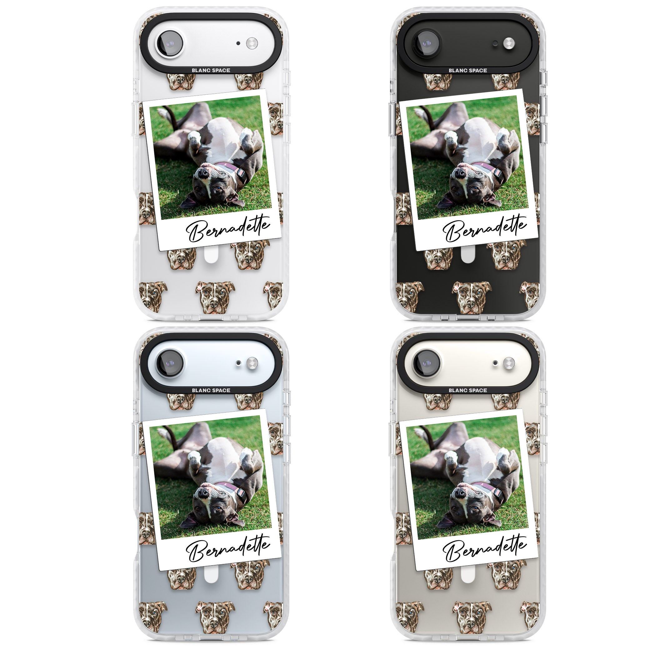 Personalised Staffordshire Bull Terrier Instant Camera Photo iPhone 17 Air Impact Pro Clear Phone Case APT Impact Protection