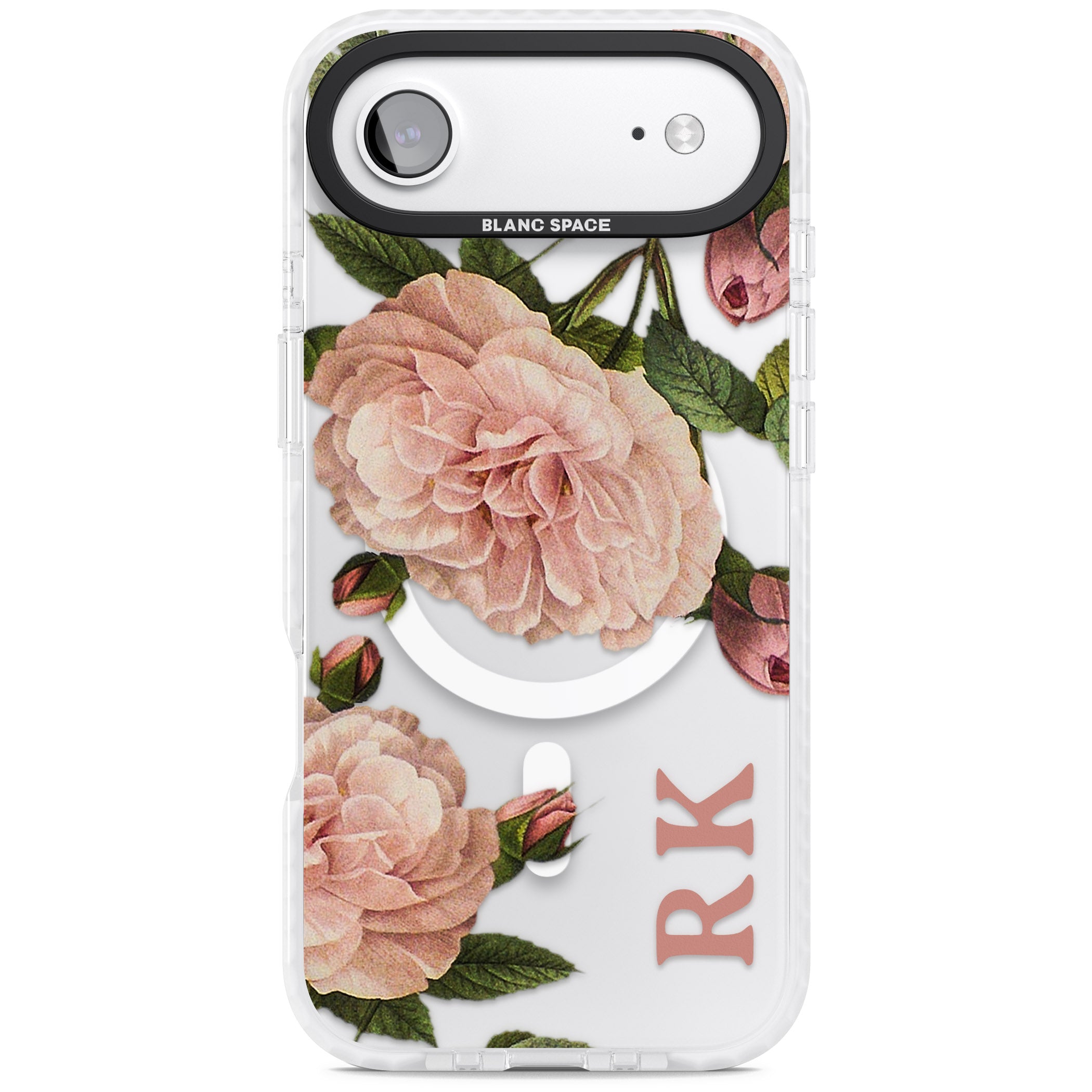 Personalised Vintage Floral iPhone 17 Air Impact Pro Clear Phone Case