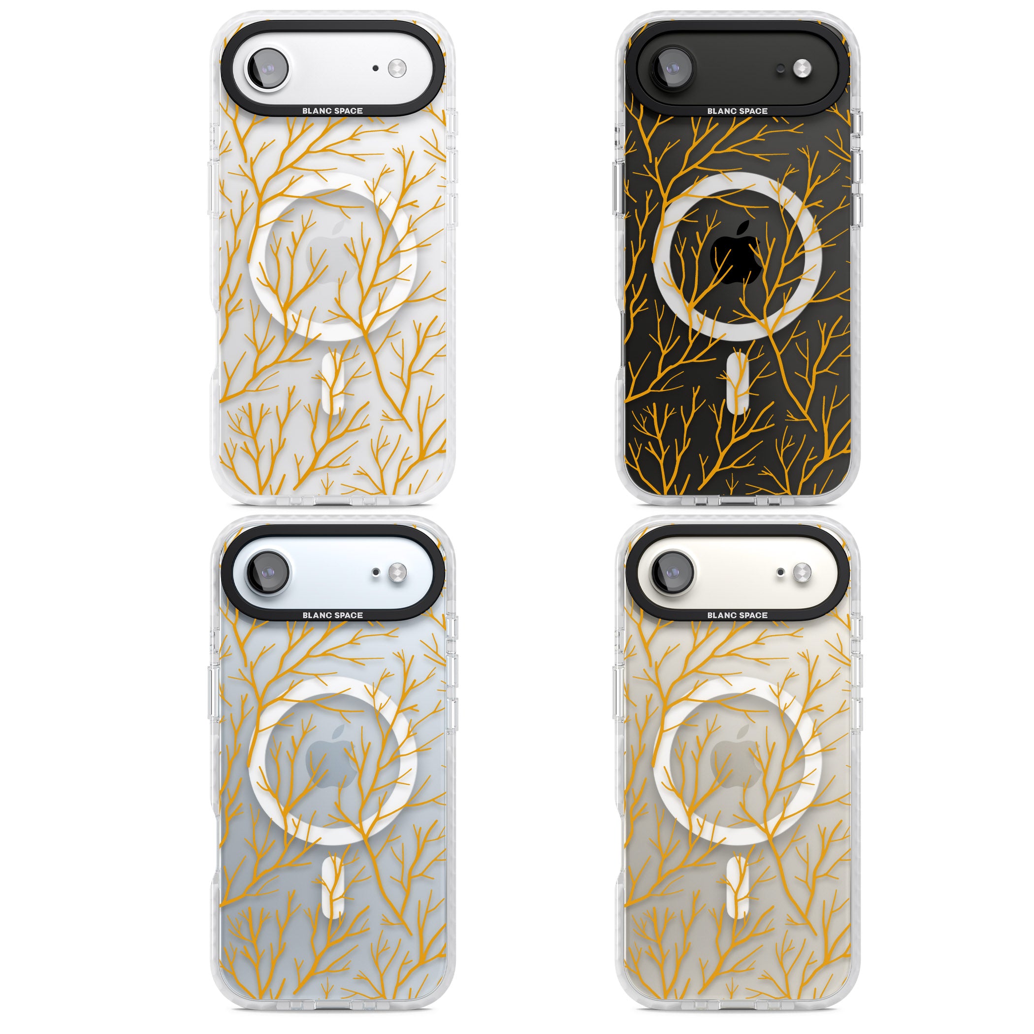 Personalised Bramble Branches iPhone 17 Air Impact Pro Clear Phone Case APT Impact Protection
