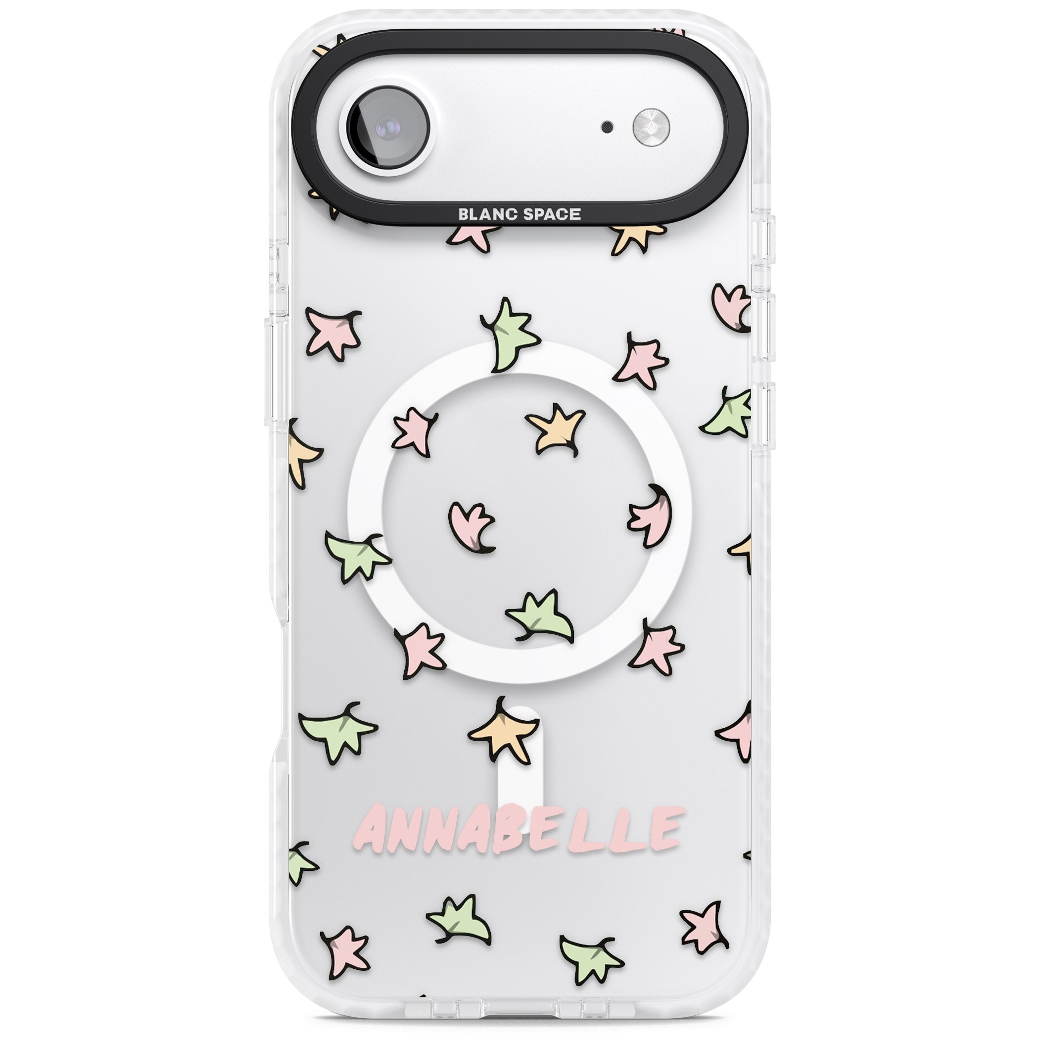 Personalised Heartstopper Leaves Pattern iPhone 17 Air Impact Pro Clear Phone Case