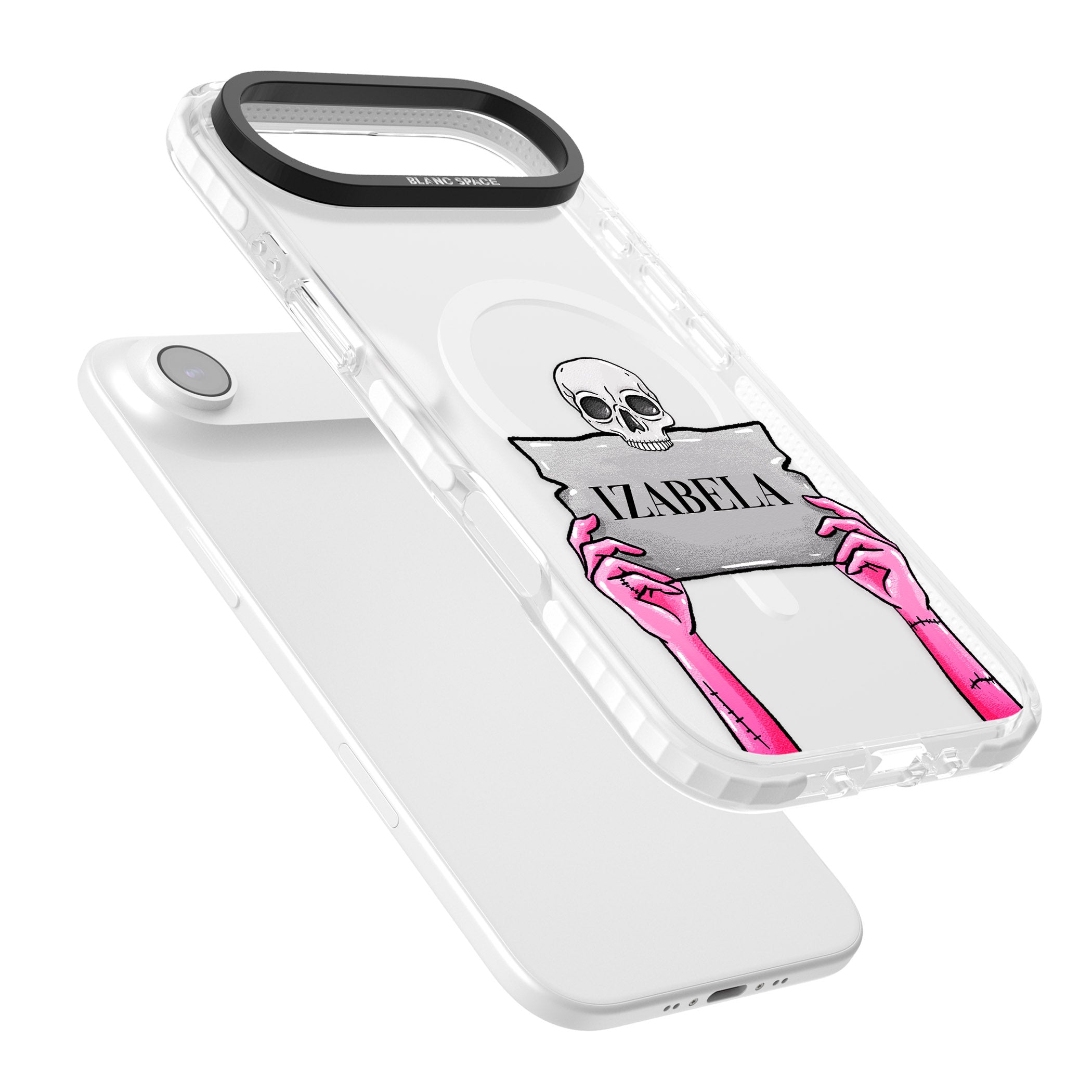 Personalised Grave Plaque iPhone 17 Air Impact Pro Clear Phone Case Colours