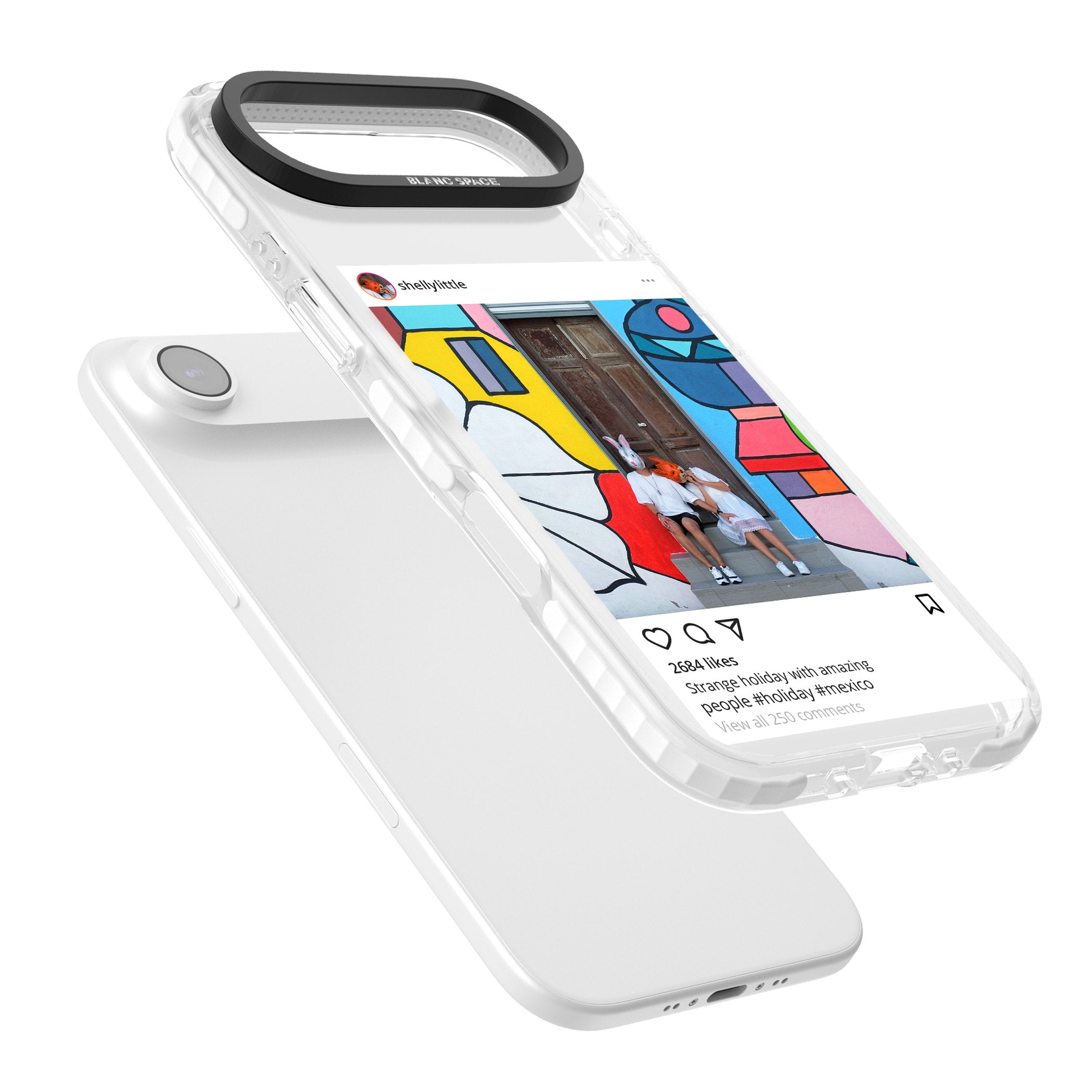 Personalised Instagram iPhone 17 Air Impact Pro Clear Phone Case Colours