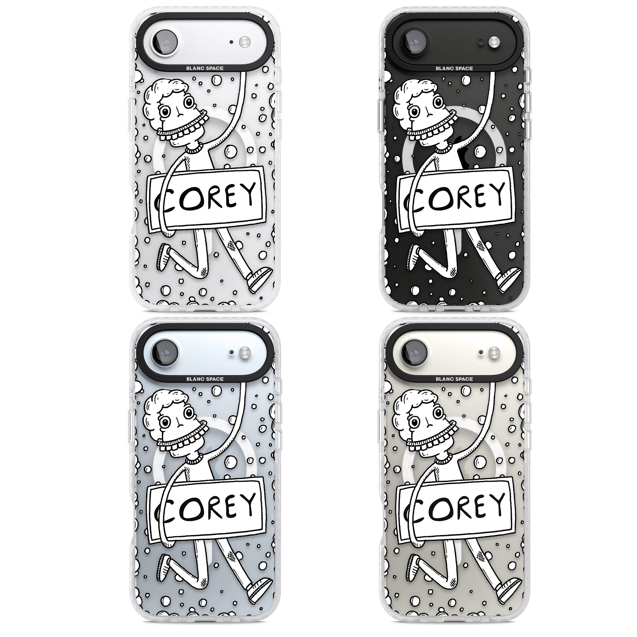 Personalised Banner Boy iPhone 17 Air Impact Pro Clear Phone Case APT Impact Protection