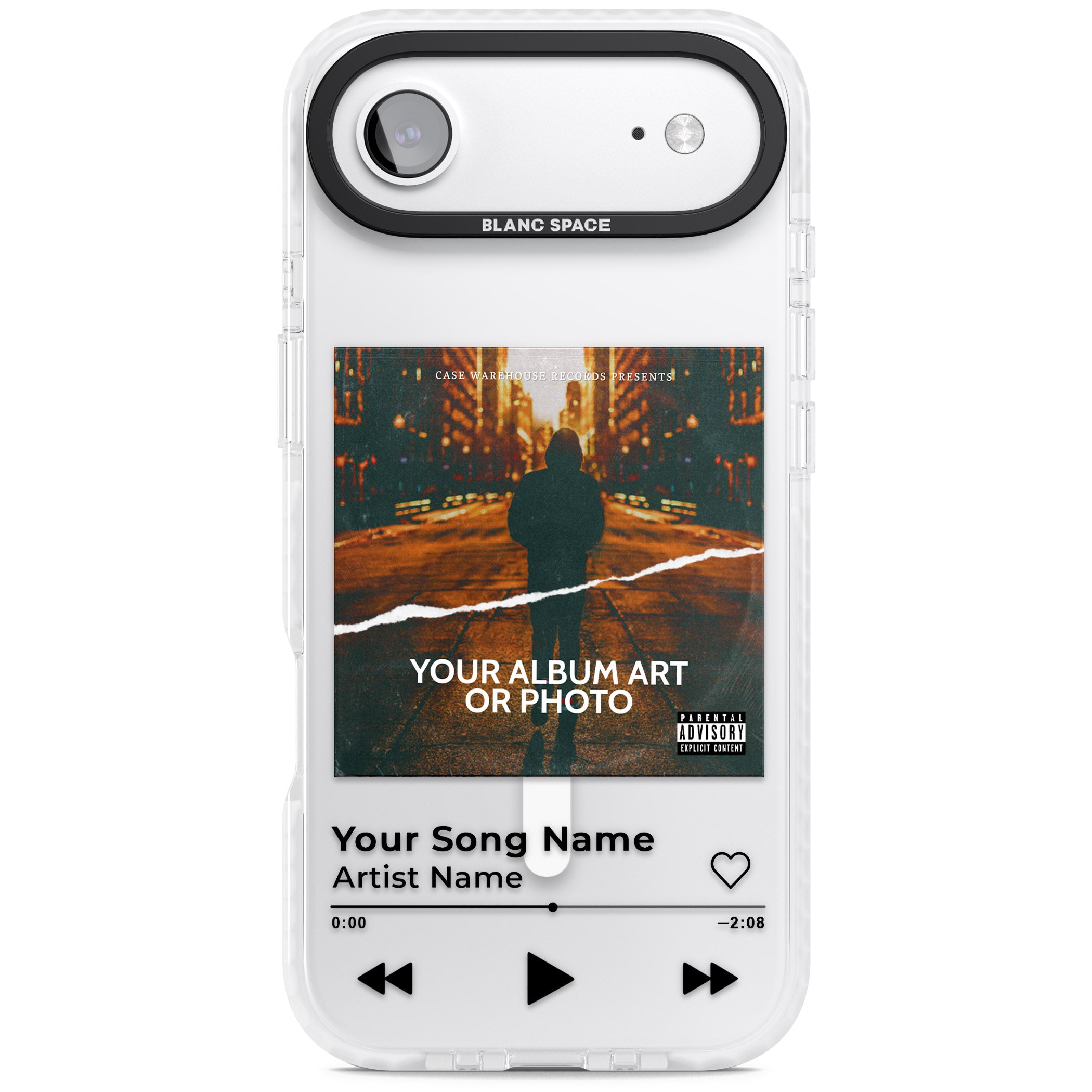 Personalised Album Art iPhone 17 Air Impact Pro Clear Phone Case