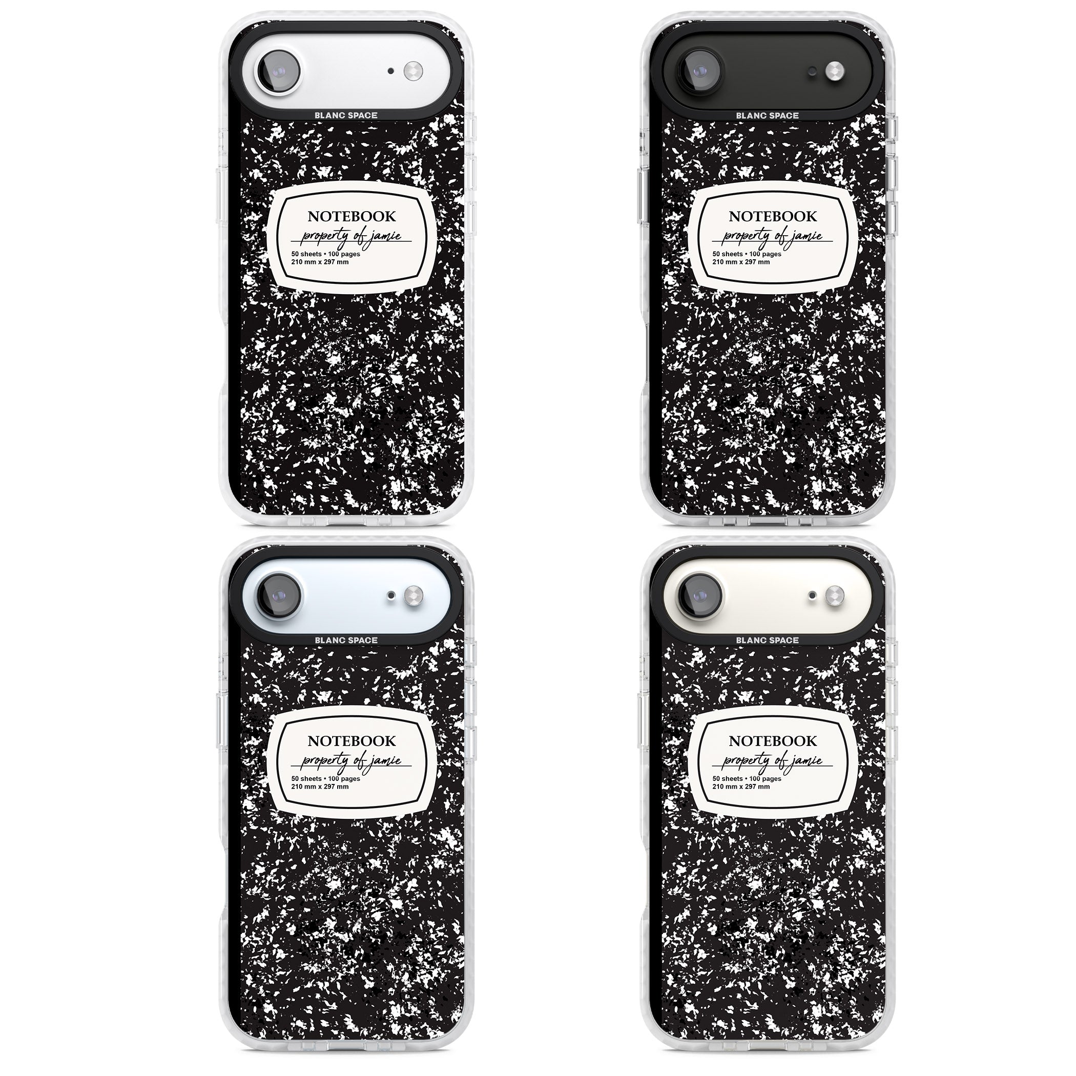 Personalised Classic Composition iPhone 17 Air Impact Pro Clear Phone Case APT Impact Protection