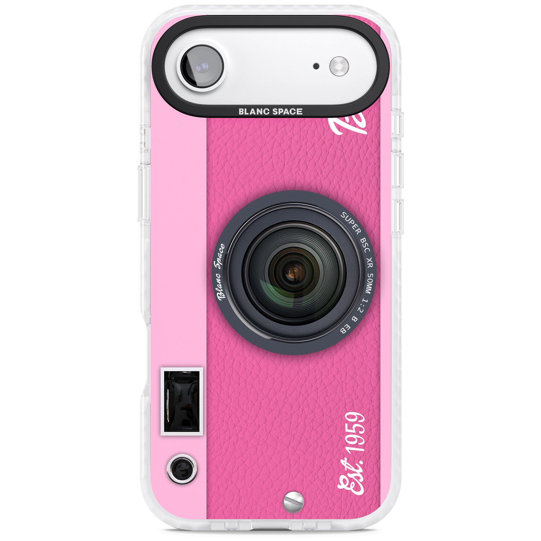 Personalised Pink Dream Camera iPhone 17 Air Impact Pro Clear Phone Case
