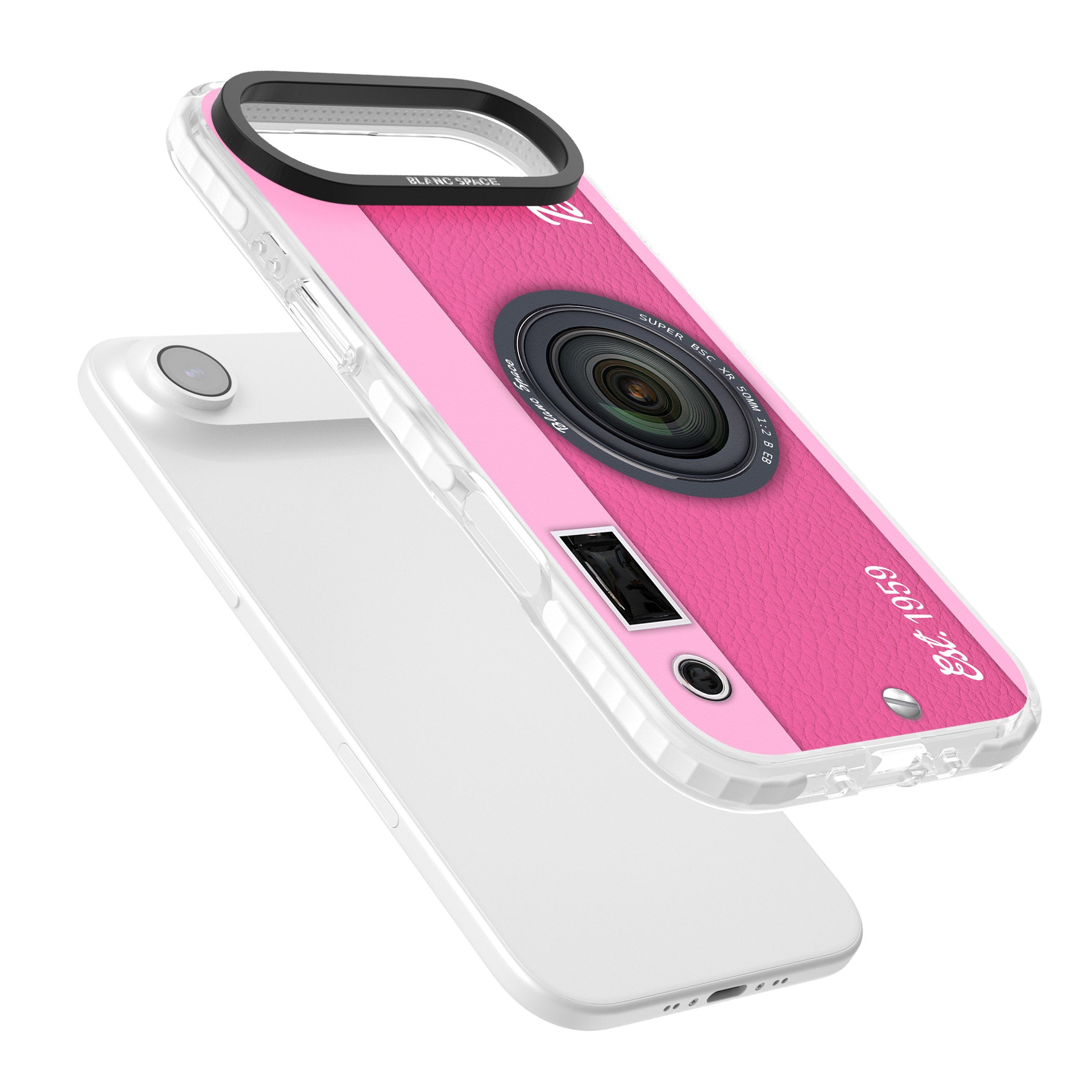 Personalised Pink Dream Camera iPhone 17 Air Impact Pro Clear Phone Case Colours