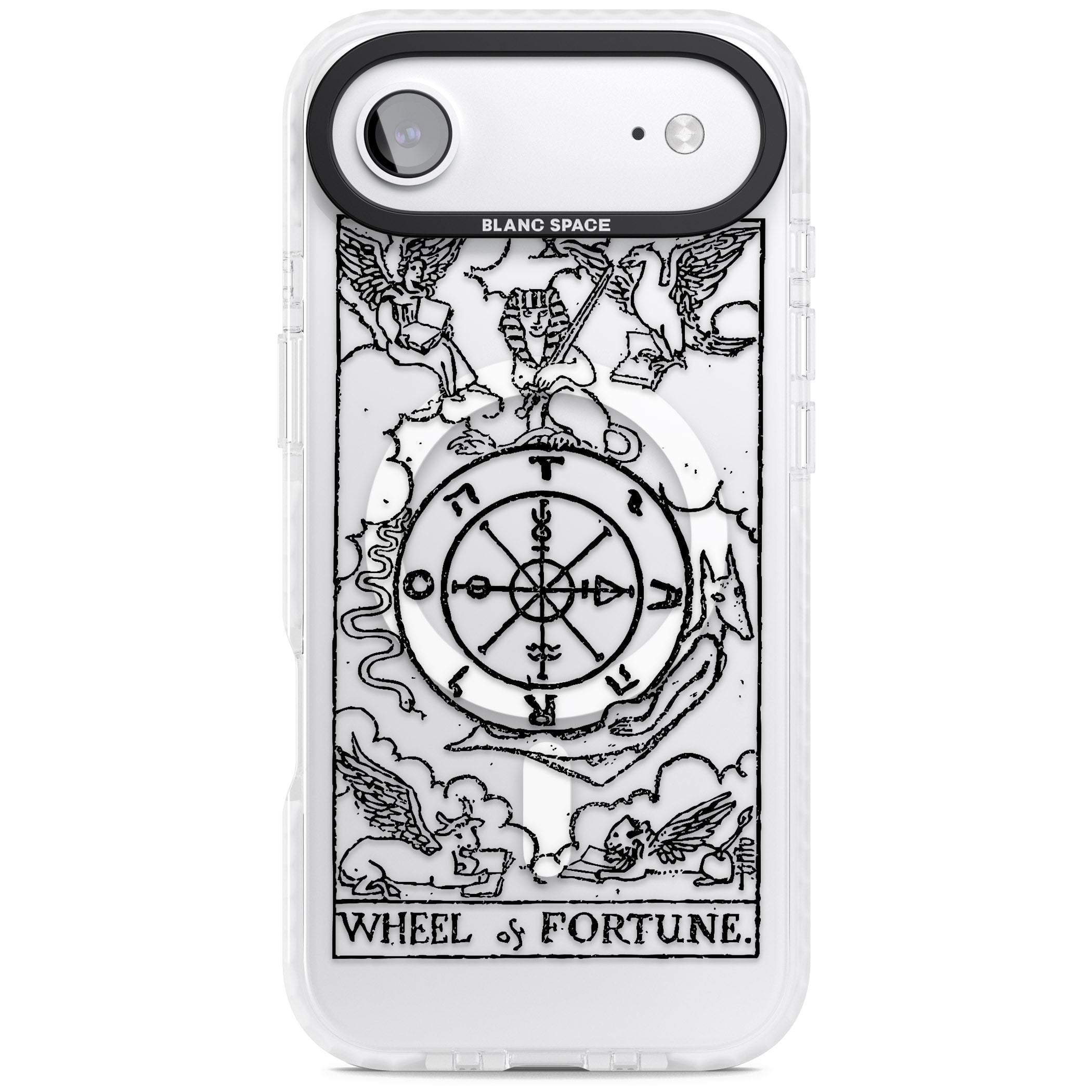 Personalised Wheel Of Fortune Tarot Transparent iPhone 17 Air Impact Pro Clear Phone Case