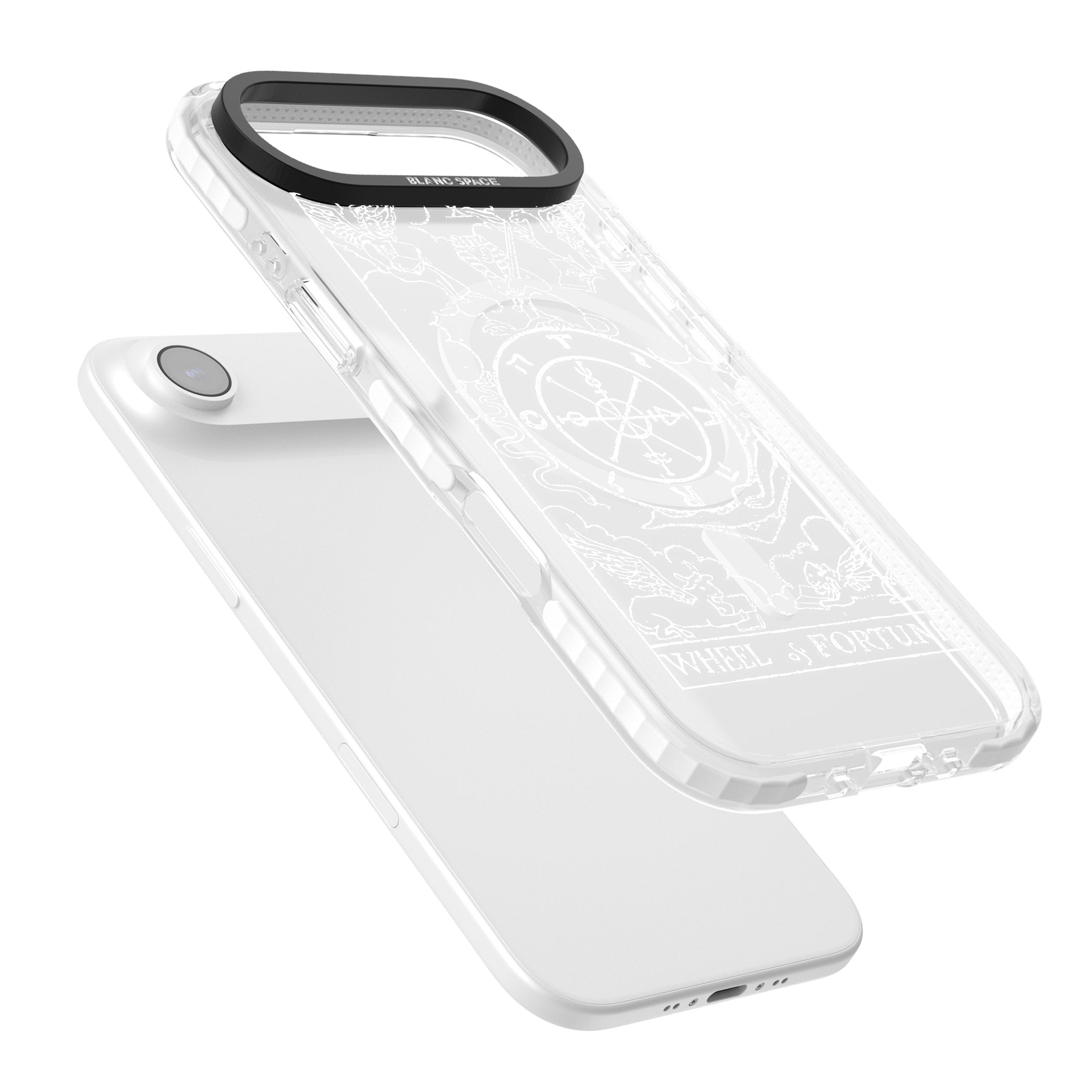 Personalised Wheel Of Fortune Tarot Card (White) iPhone 17 Air Impact Pro Clear Phone Case Colours