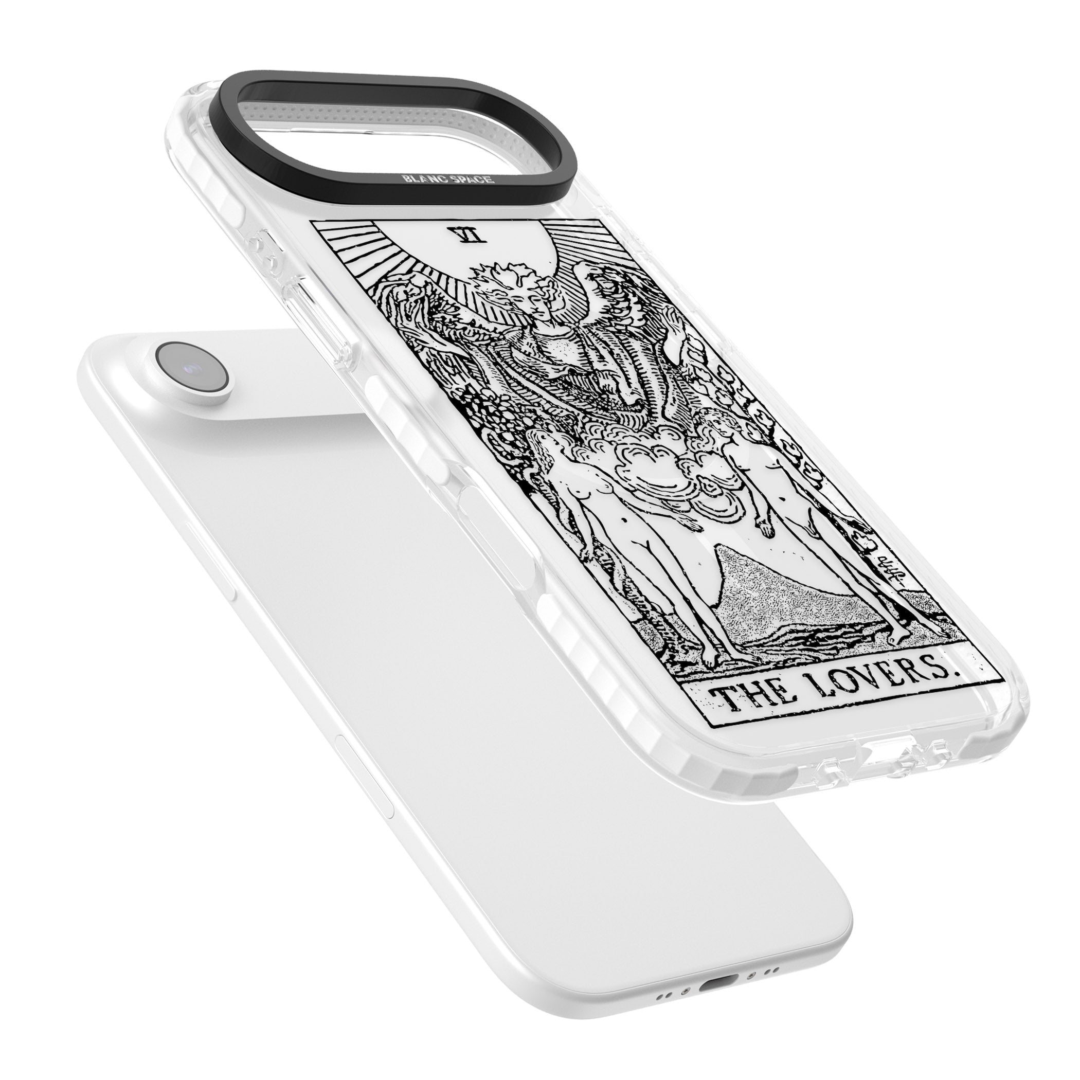 Personalised The Lovers Tarot Card (Clear) iPhone 17 Air Impact Pro Clear Phone Case Colours