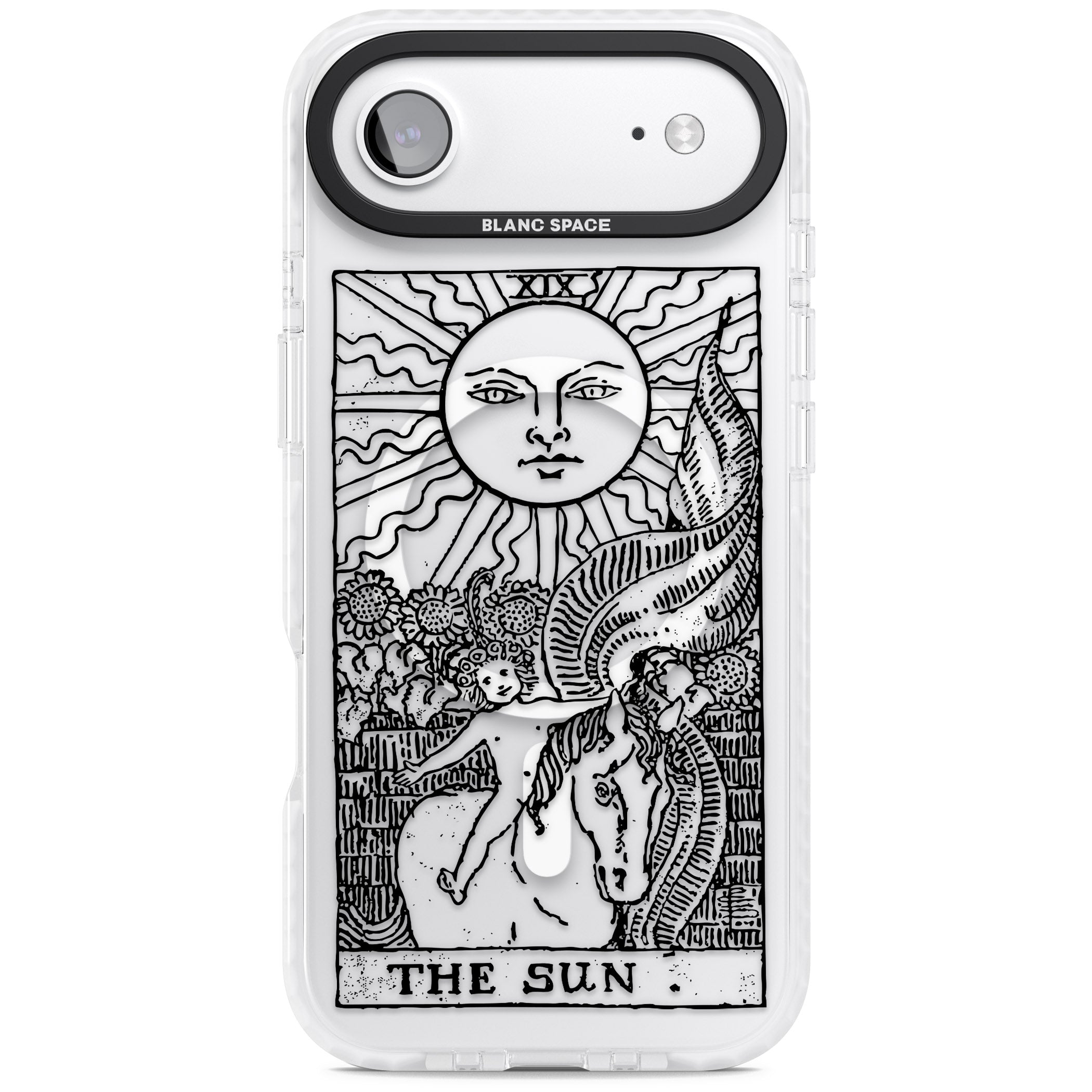 Personalised The Sun Tarot Card (Clear) iPhone 17 Air Impact Pro Clear Phone Case